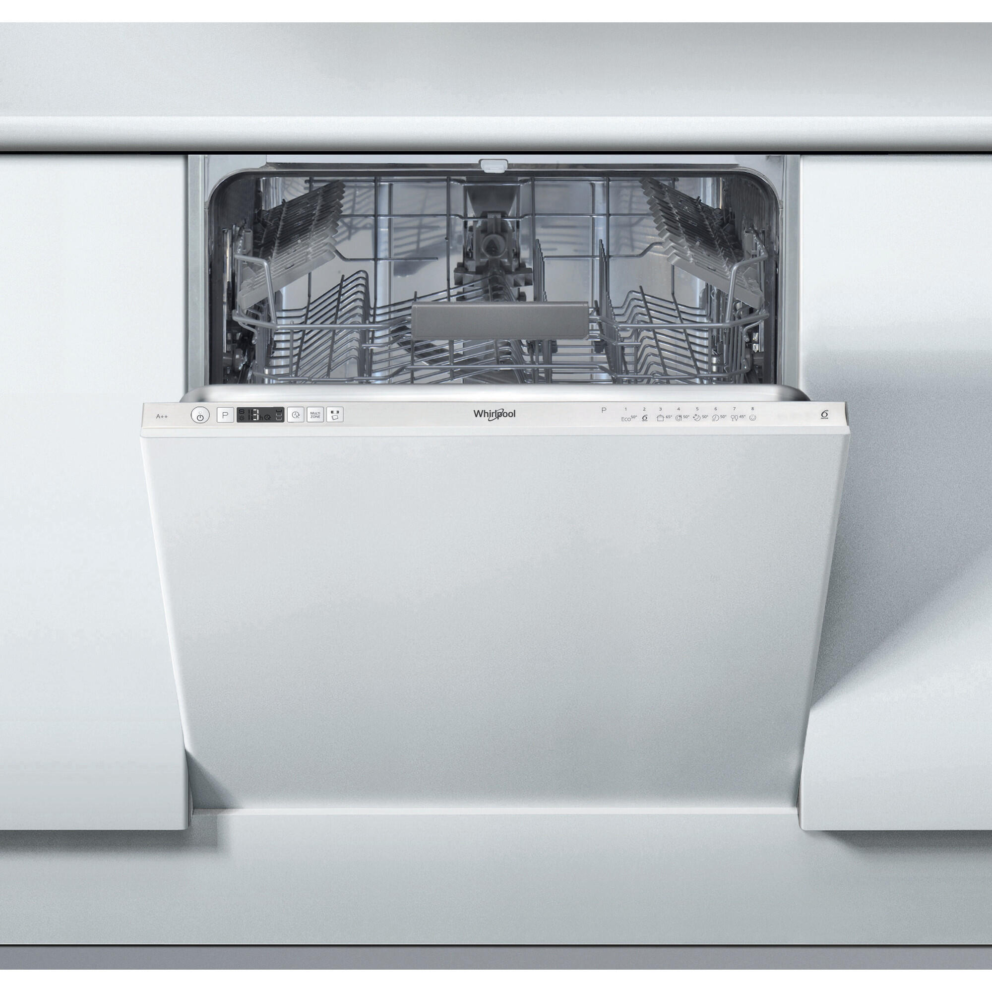Lavavajillas integrable whirlpool wric 3c26 gris 59.8 cm clase e