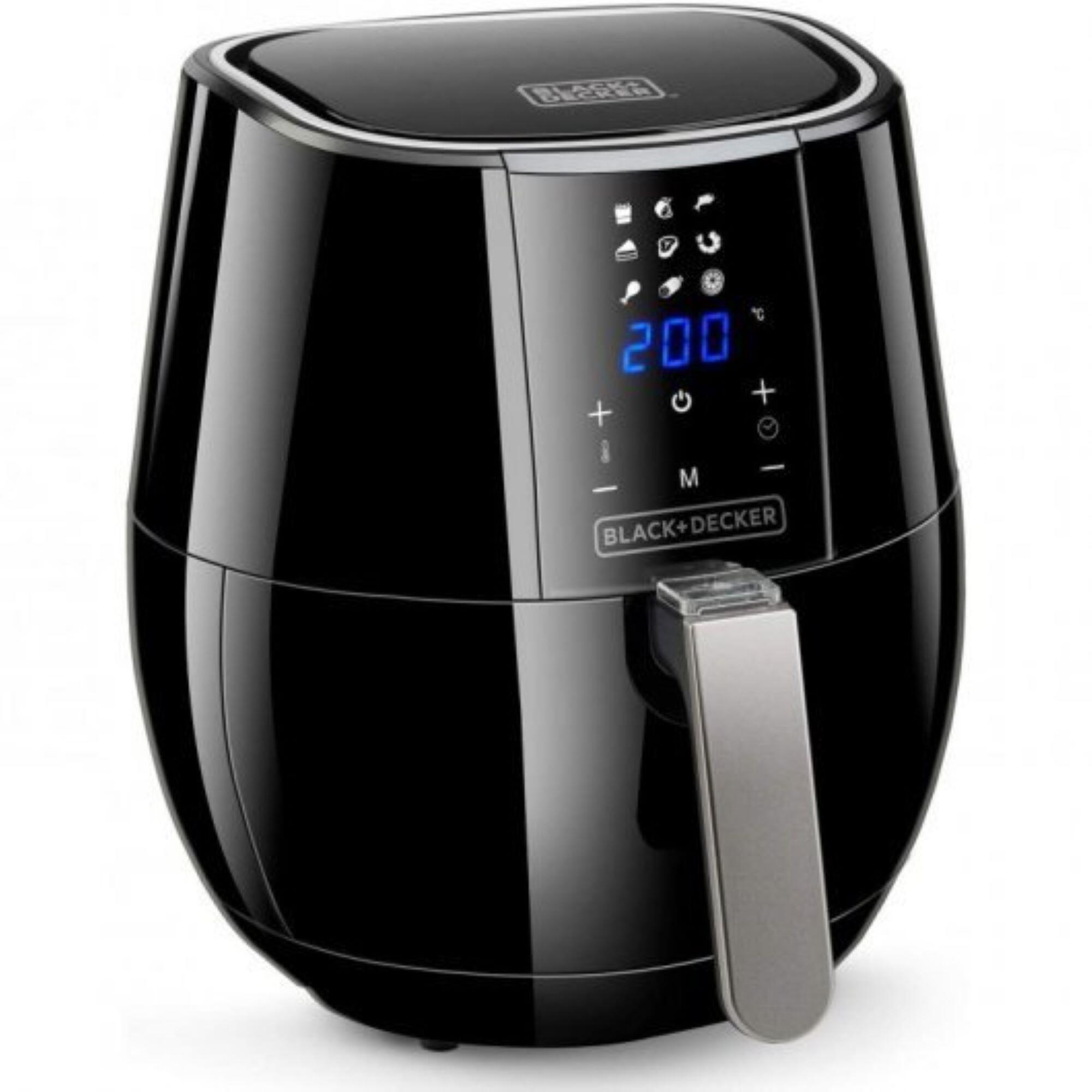 Black & Decker Gris Freidora De Aire Bxaf3500e | 3,5L, 1500W, - Imagen 2