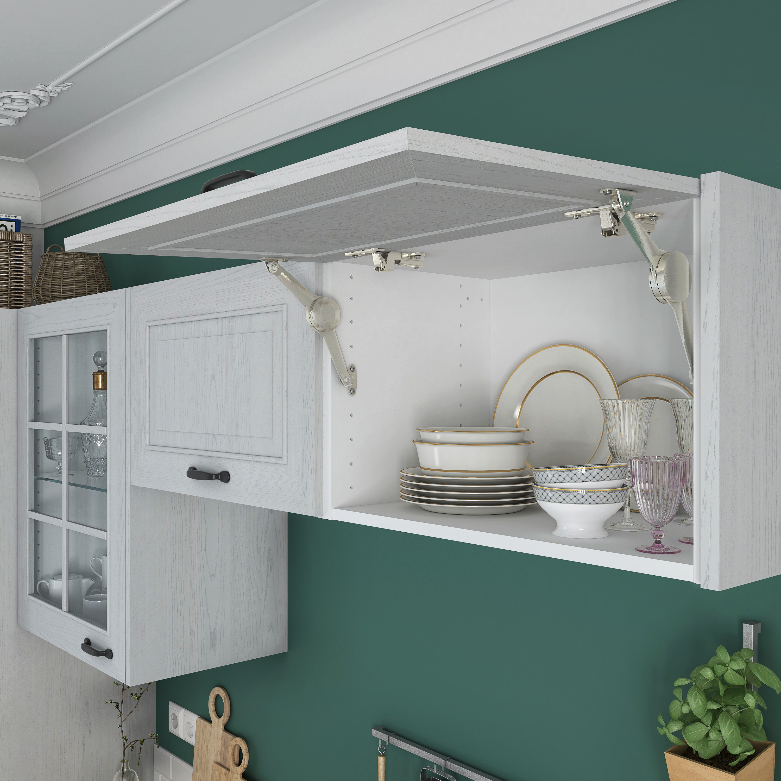 Sistema de elevação com amortecedor porta aço 5,5 x 6 x 21 cm Kesseböhmer - 9