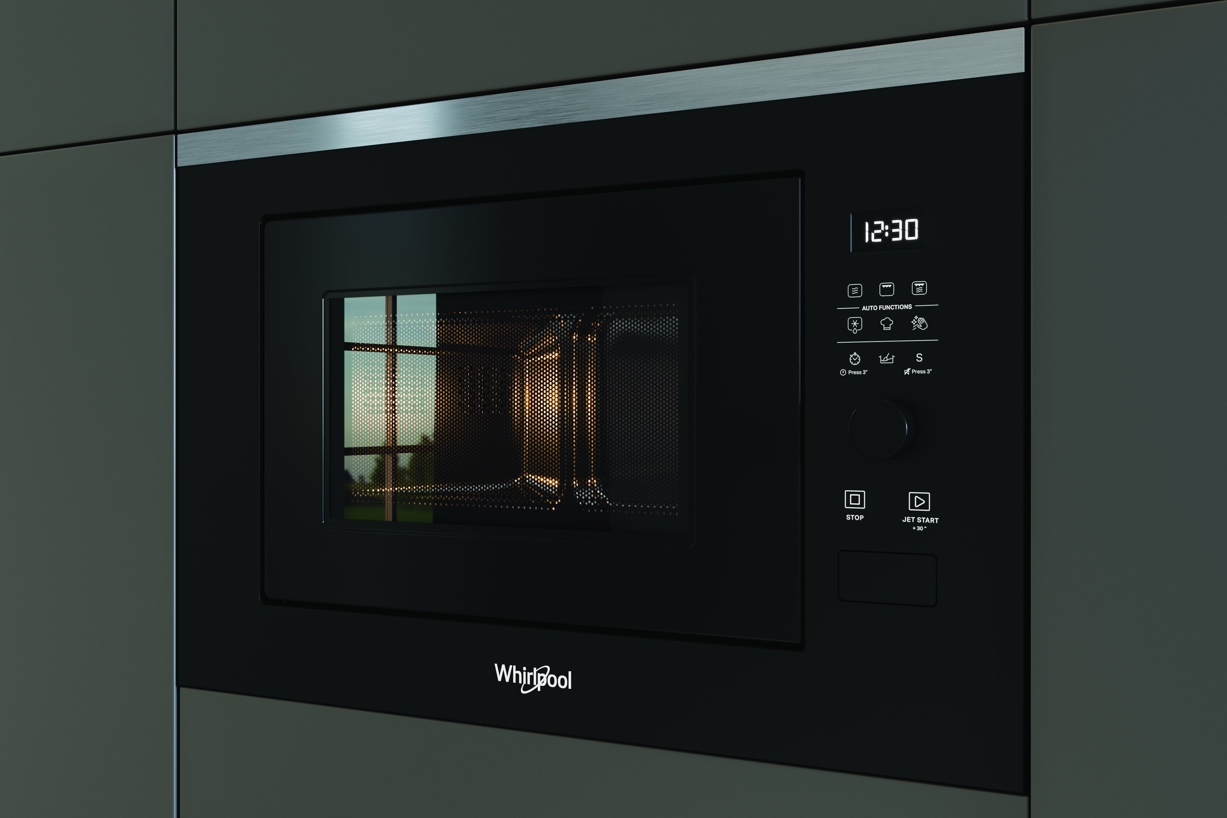 Microondas con grill integrable WHIRLPOOL WMF250G 25L 900W negro - 4