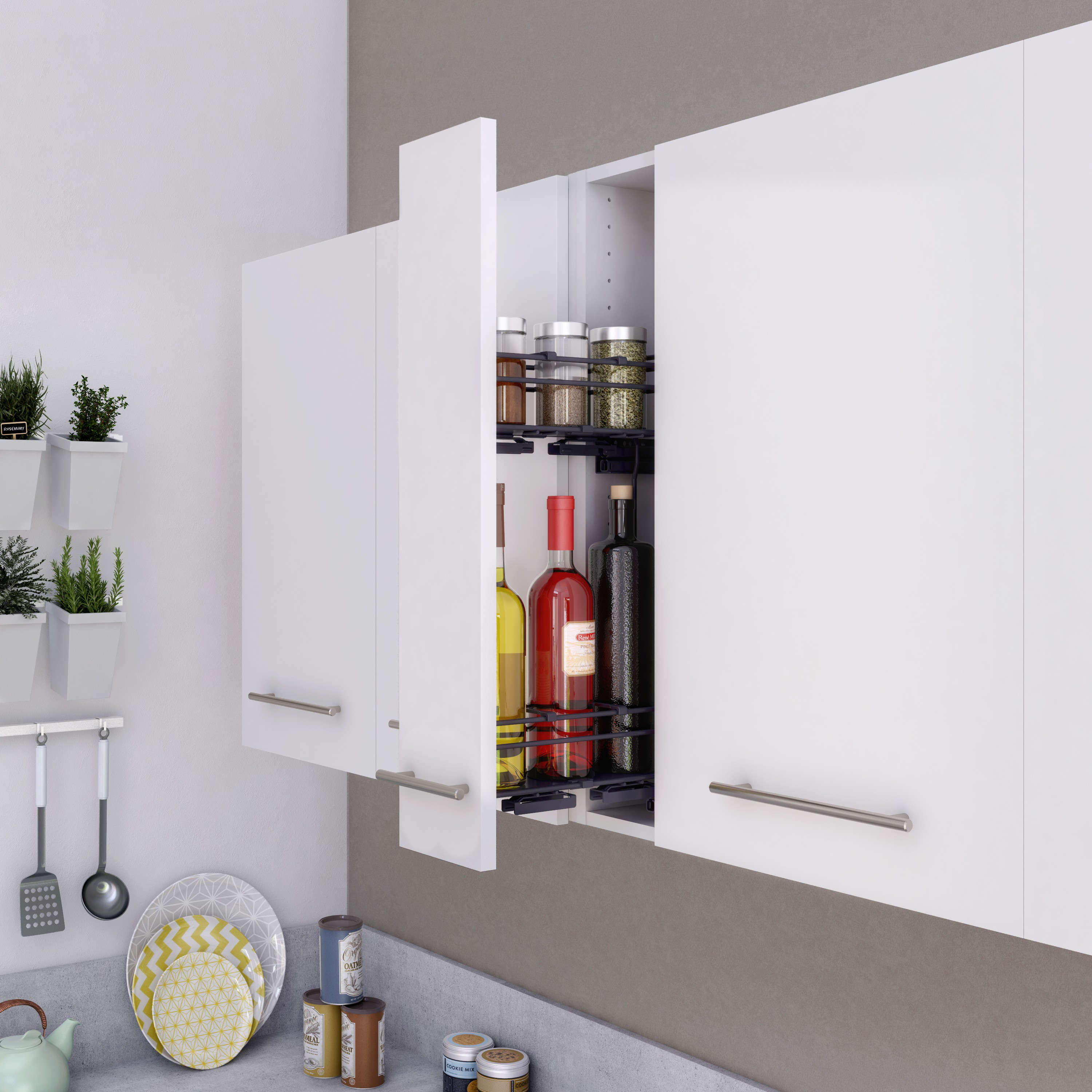 Kit exterior módulo superior garrafeira m150 cinzento - 5