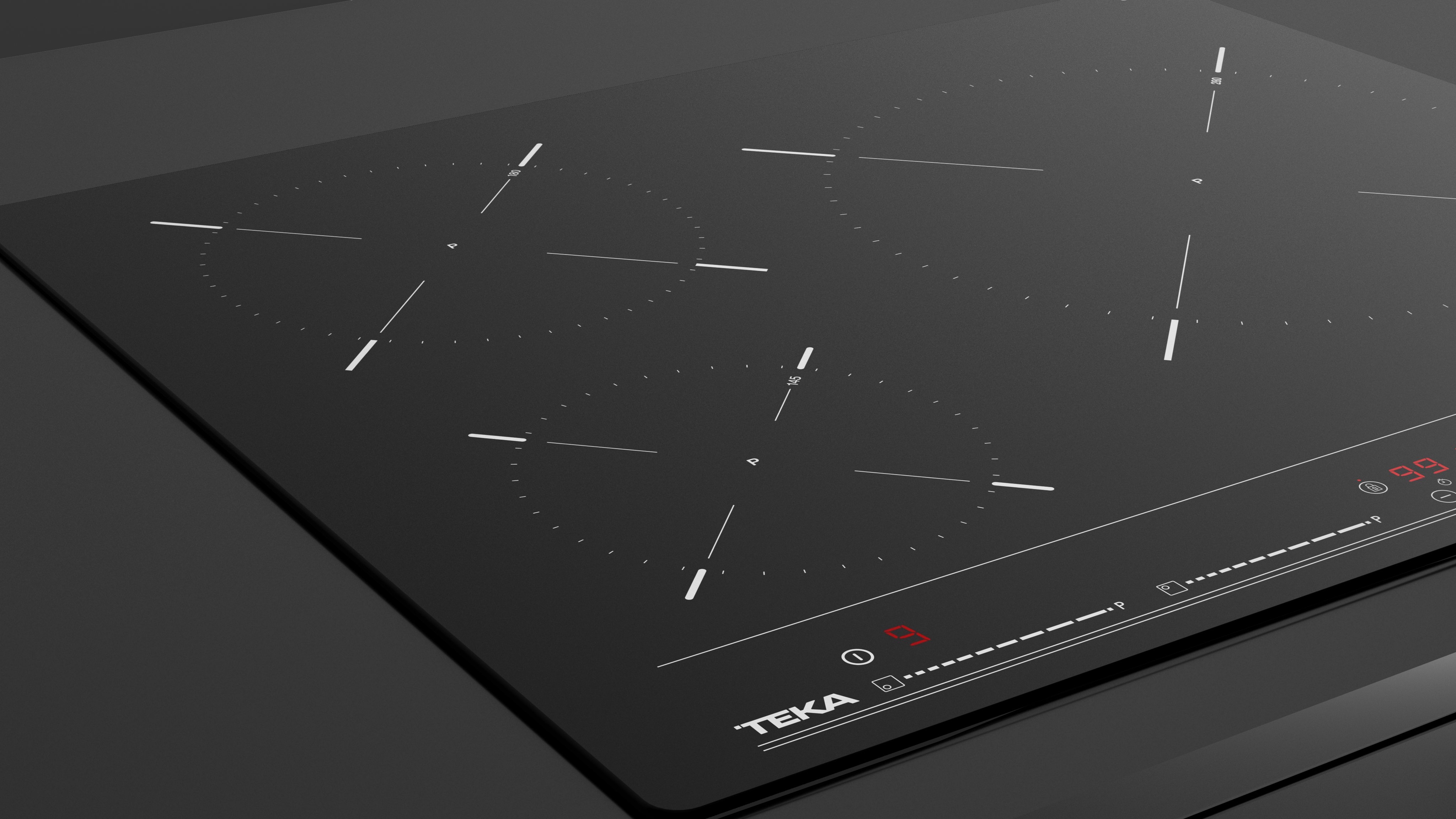 Placa de inducción TEKA IBC 63010 con 3 zonas de cocción zona grande de 28cm 5900 W negro 60cm - 4