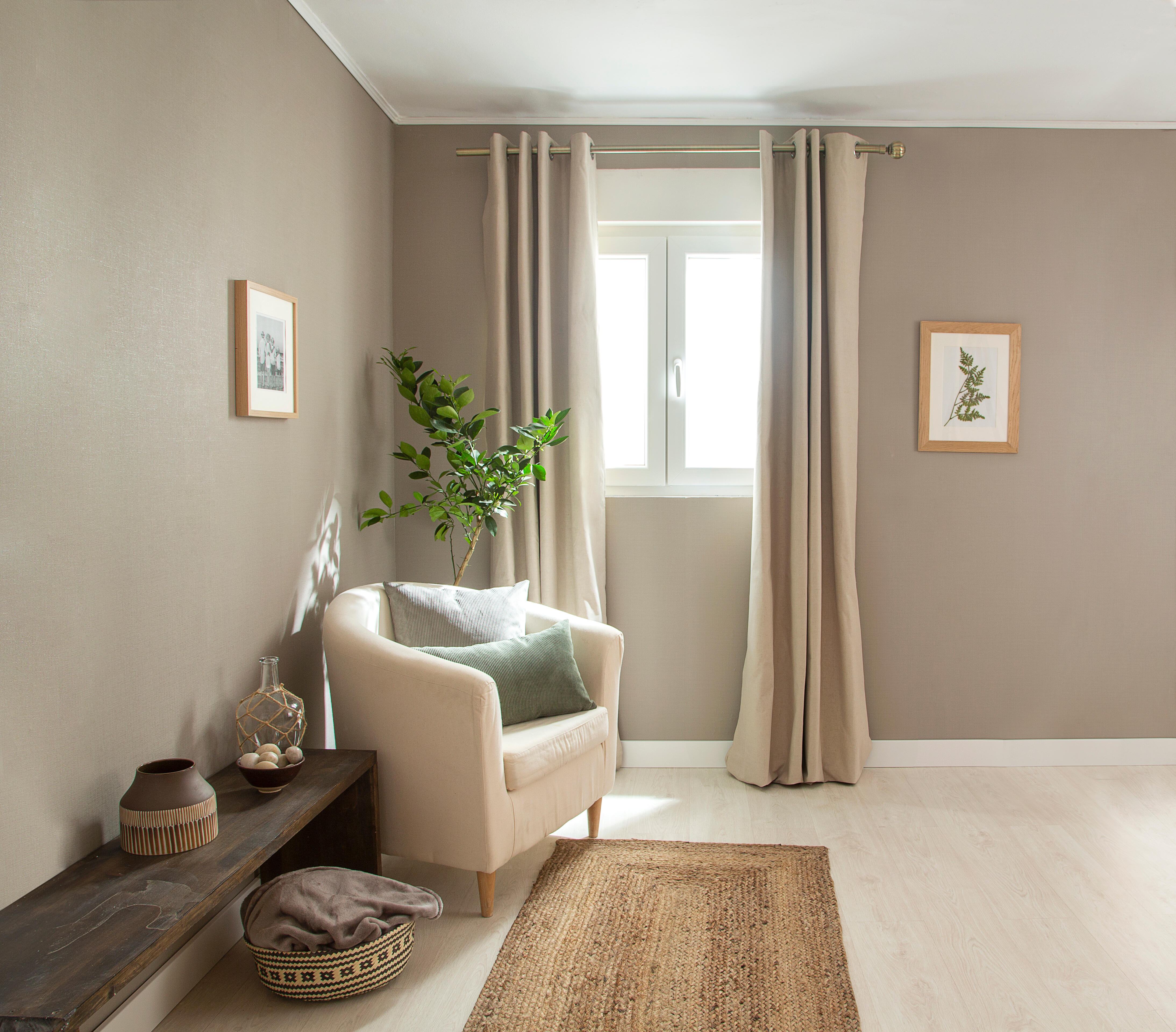 Cortinado ilhós blackout Aleyna 140x280cm bege Inspire - 20