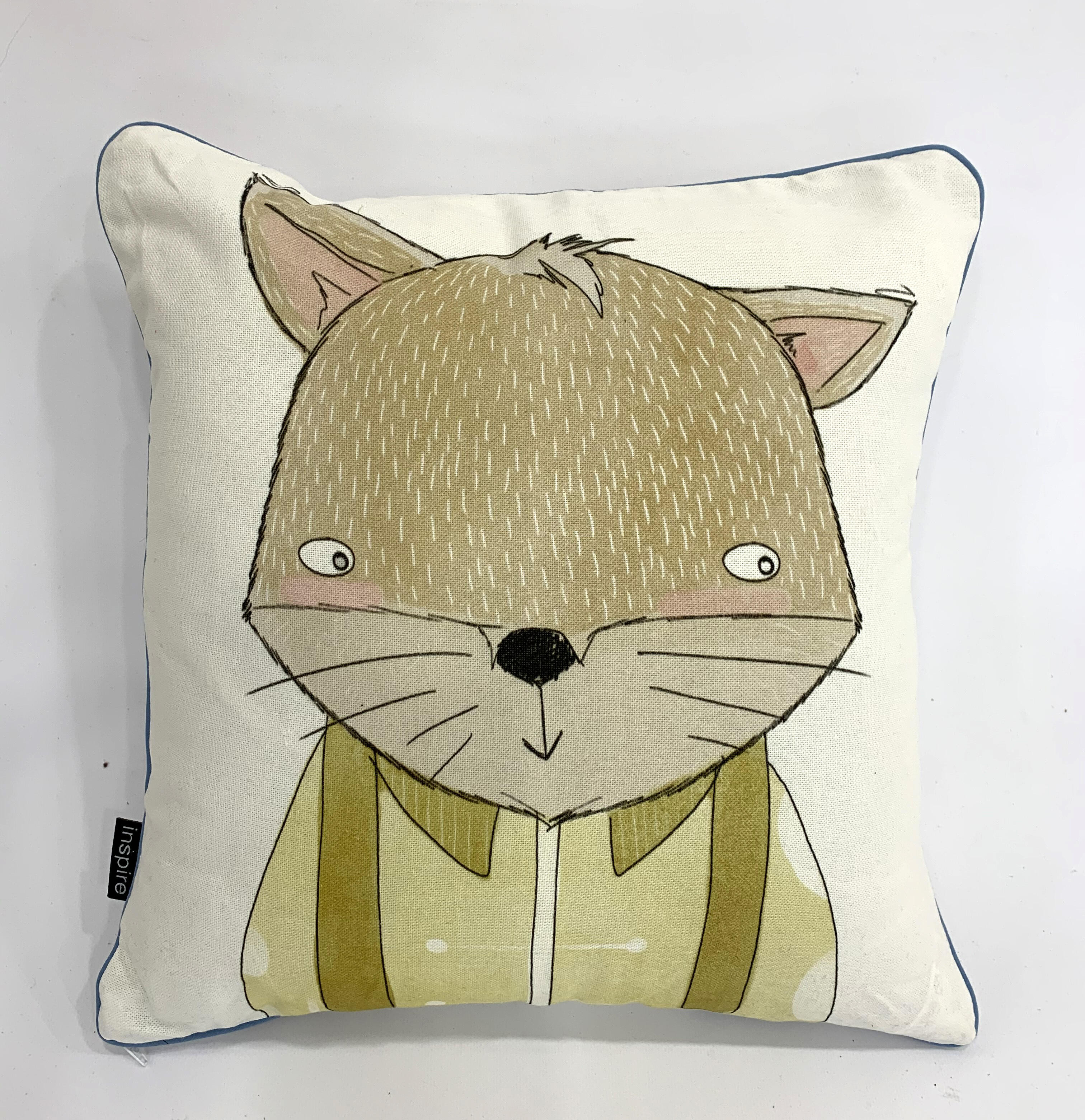 Cojín decorativo inspire anifantes algodón multicolor 40x40cm