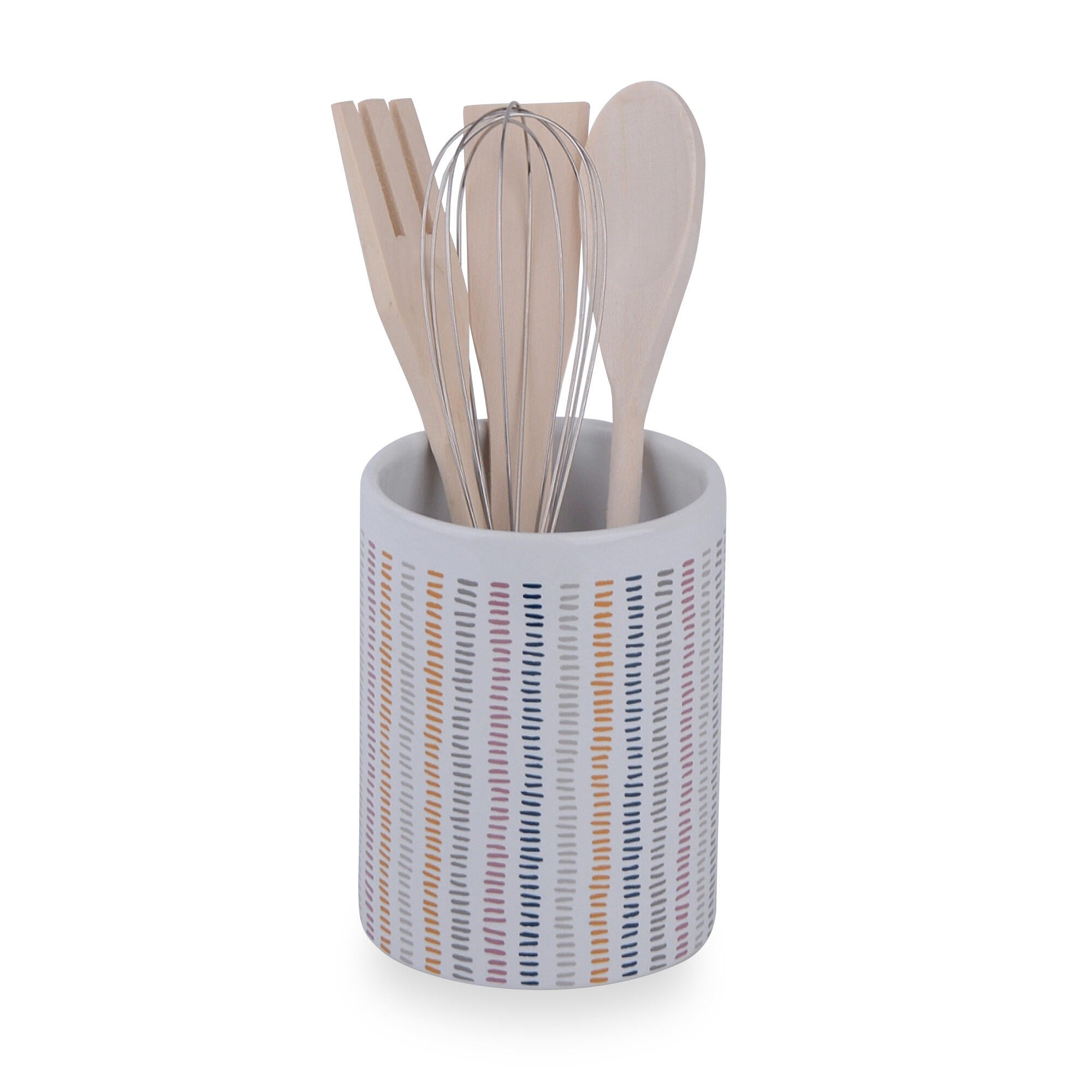 Porta utensilios de cocina versa corduroy metal