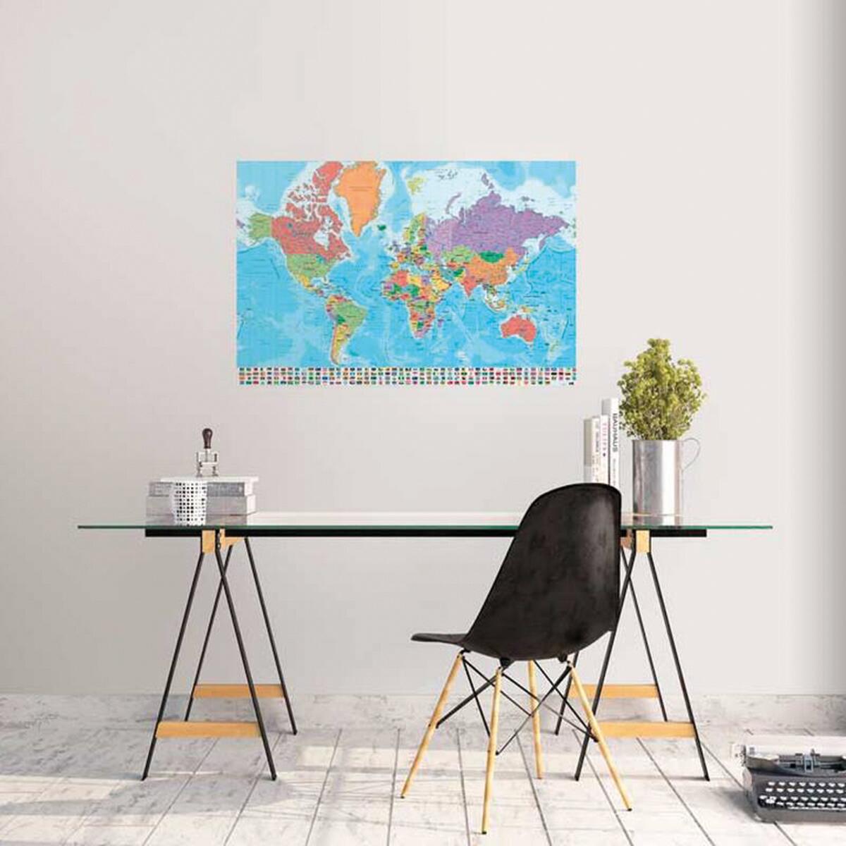 Poster Planisfero, multicolore 91.5 x 61 cm - 2