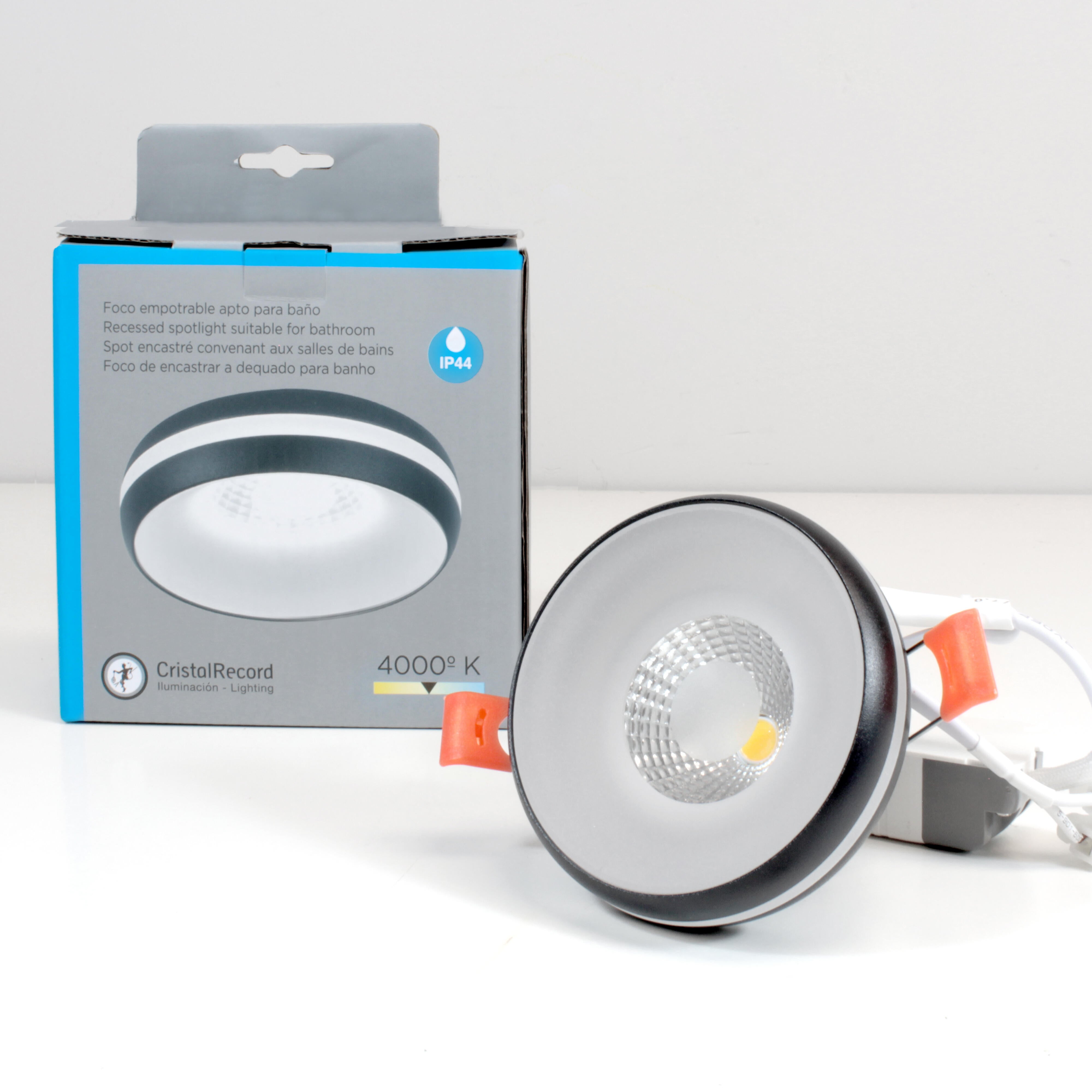 Iluminación Baño Ip44 Pack 4 Focos LED Empotrables HiBay - 5W Blanco Neutro, IP44, Ultraplanos, Para Techo Baño O Cocina Iluminación Led Baño