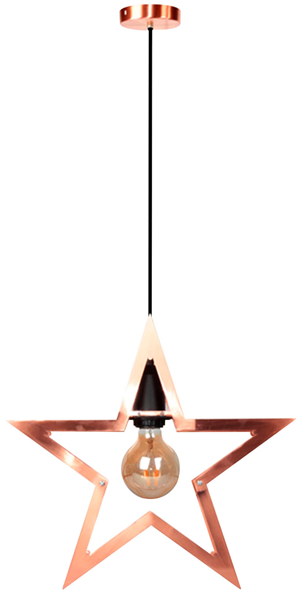 Lámpara de techo star 1 luces e27 36 cm naranja