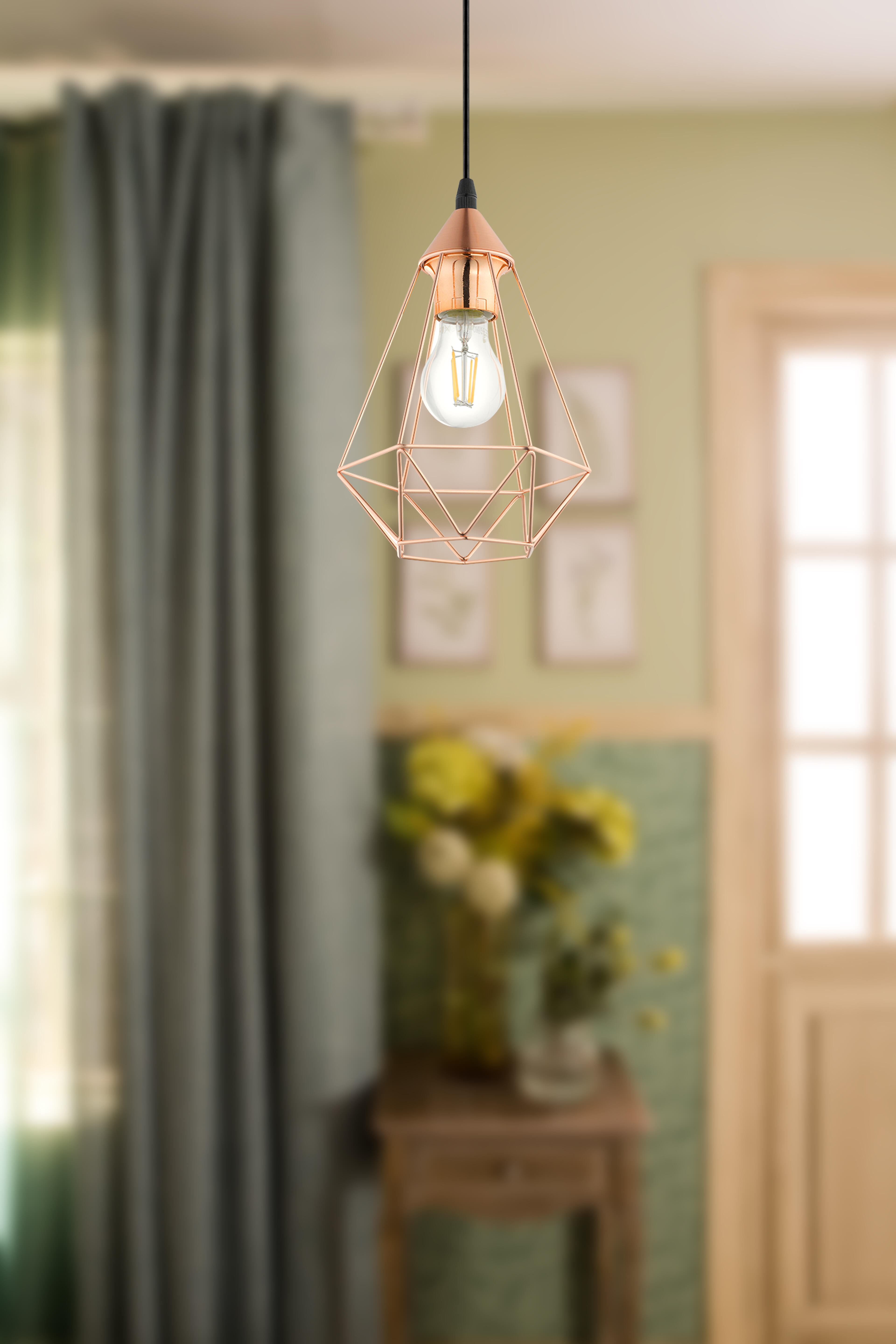 Candeeiro de teto suspenso INSPIRE BYRON D18CM COBRE - 6