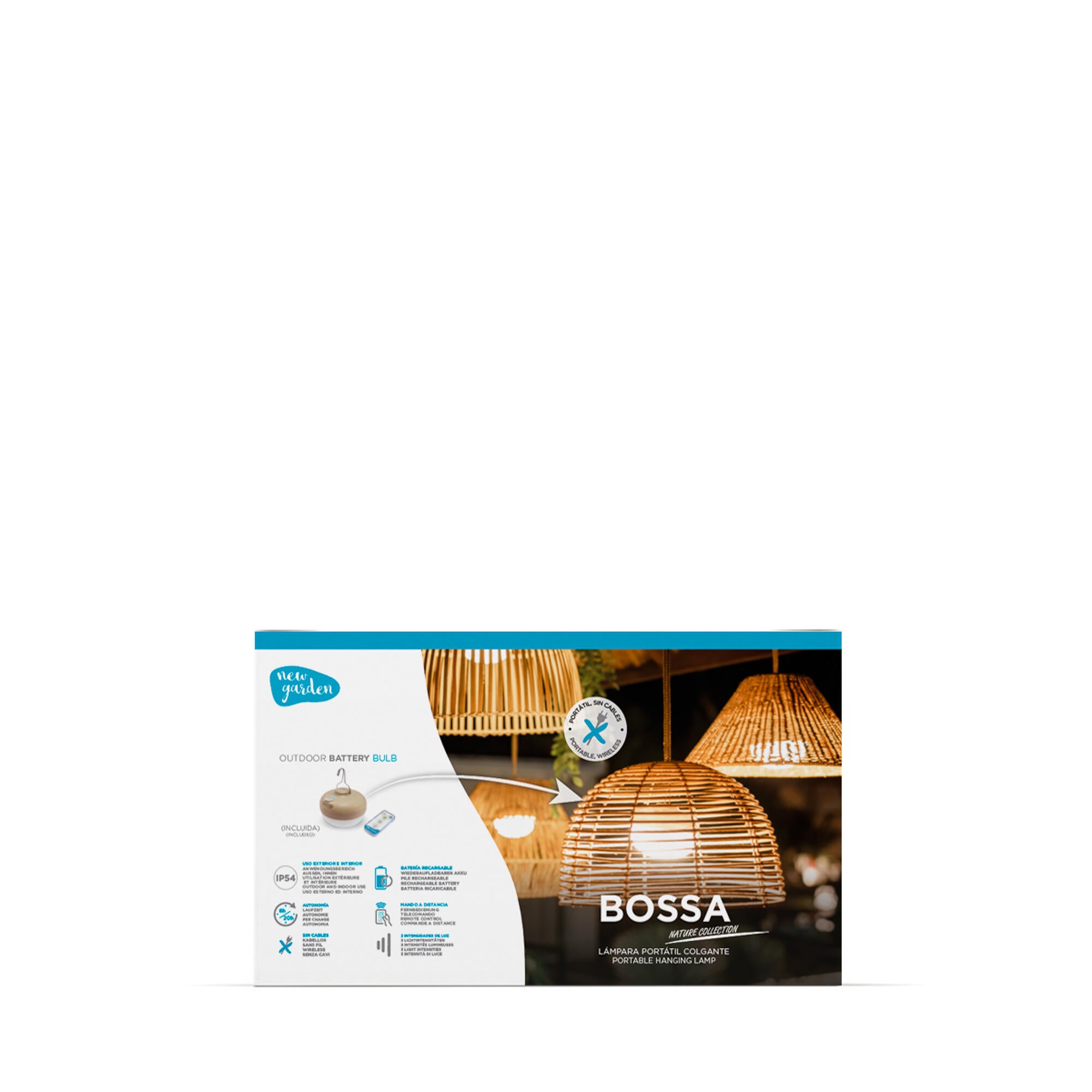 Lampadario LED design BOSSA 20 BATTERY HANG beige, luce calda 900 lumen, NEWGARDEN, IP54 - 15