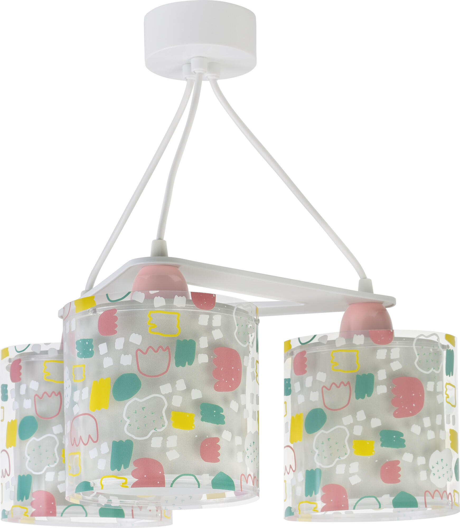 Lámpara de techo 3l. secrets dalber 41443 60w multicolor