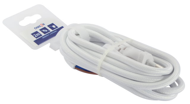 Prolongador com interruptor HO3VVH2-F 2X0.75 2M CHACON BRANCO