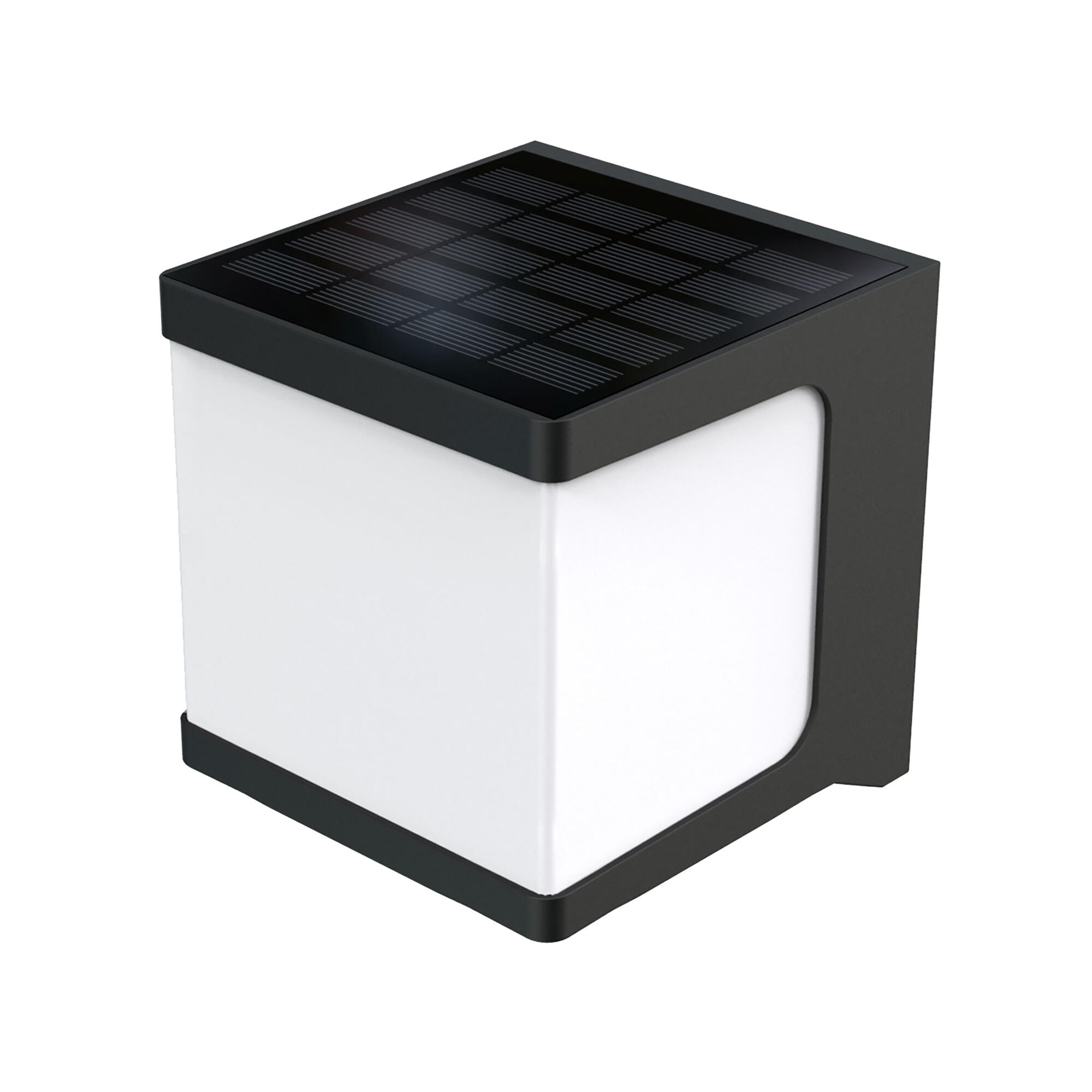 Aplique solar exterior luz LED blanco neutro Jano negro con detector de movimiento IP65 - 4