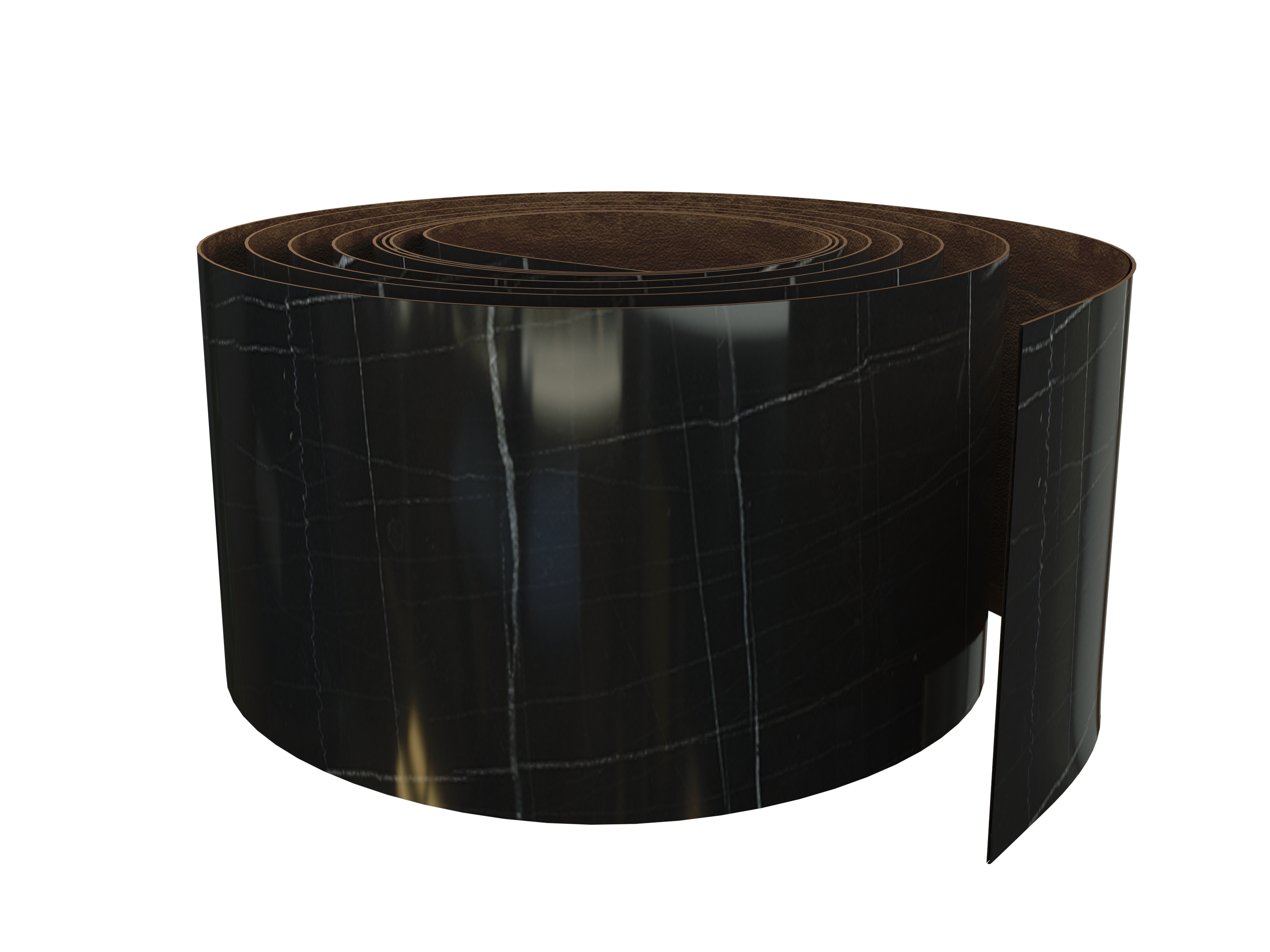Rollo canto de encimera laminada para cocina Chester negro marquina 4.5x360 cm - 3