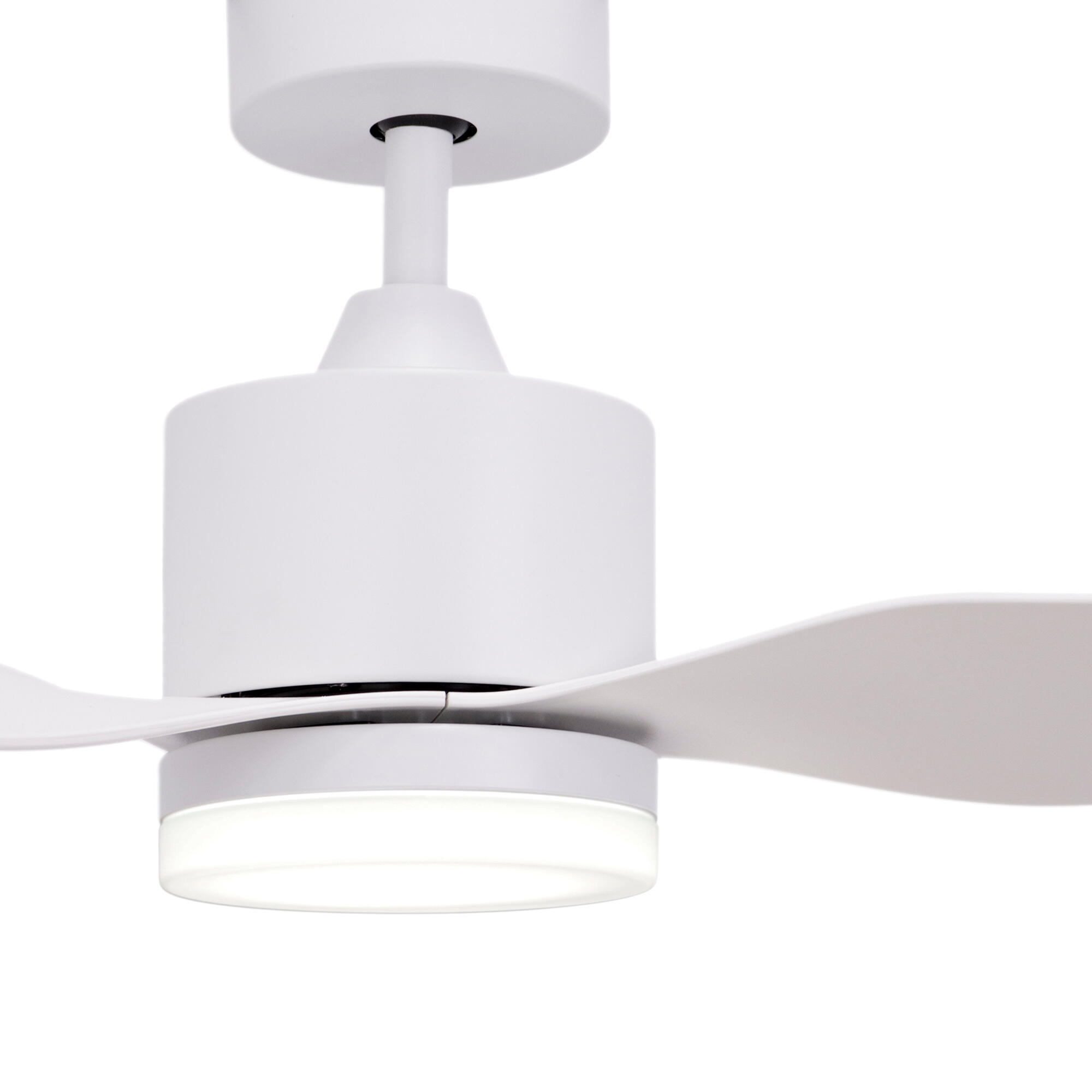 Ventilador de techo con luz silencioso DC Arte Confort Maui blanco 106 cm - 12