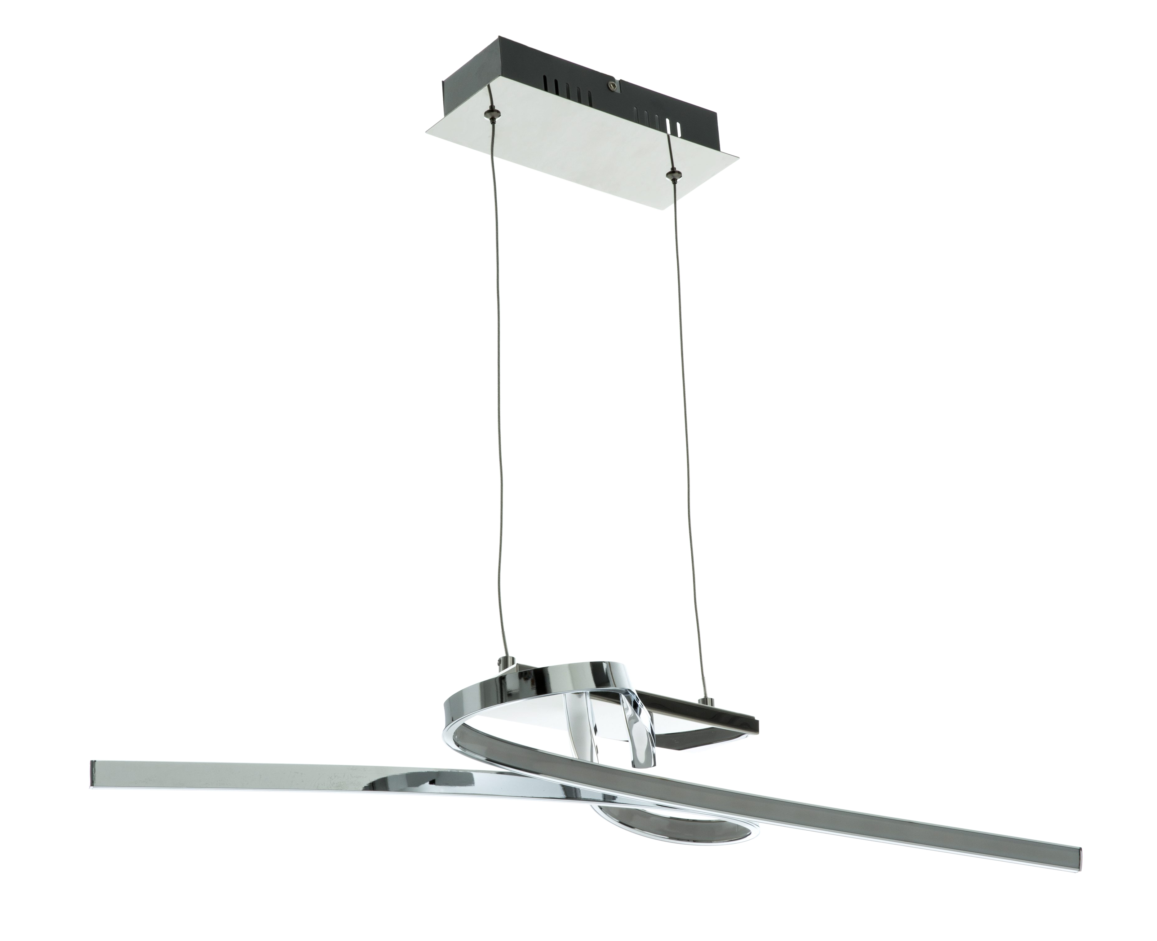 Lámpara de techo colgante gris 1 luz LED Symphonie 26 cm altura regulable - 5