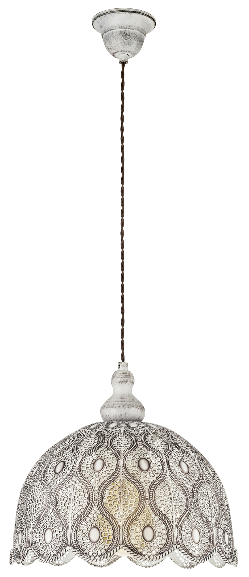 Lámpara de techo talbot 1 luz e27 blanco 29 cm