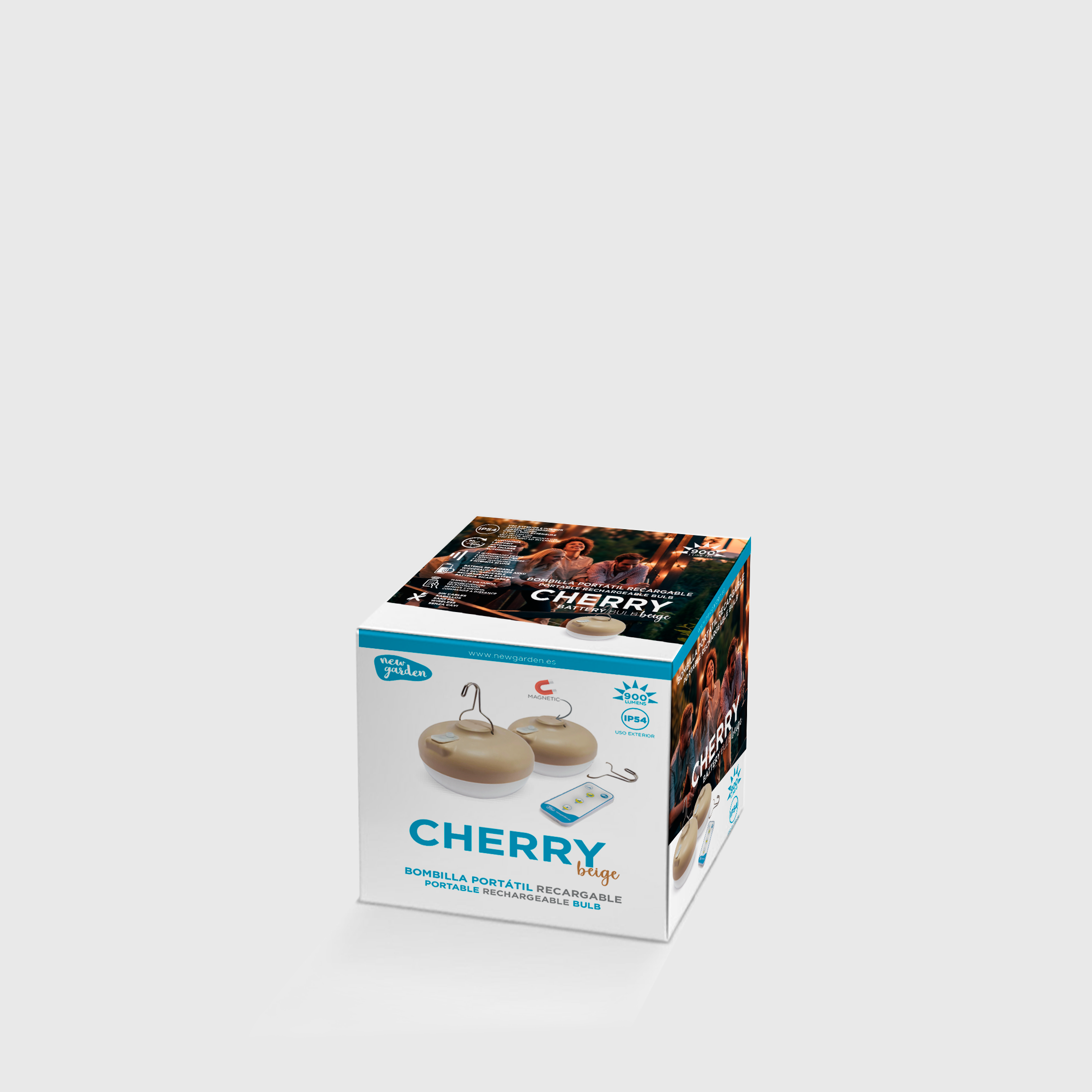 Lampada da esterno senza fili CHERRY BULB BATTERY BEIGE beige , luce dal bianco caldo al neutro IP54 NEWGARDEN - 19