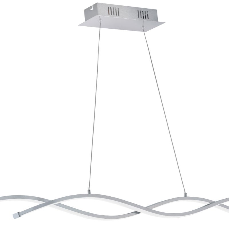 EGLO Lampadario LED moderno Lasana grigio Ø0cm, luce calda 3300 lumen,