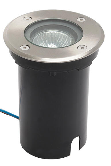 Portafaretto da incasso in alluminio ATLANTA GU10 argento tondo IP67 INSPIRE - 12