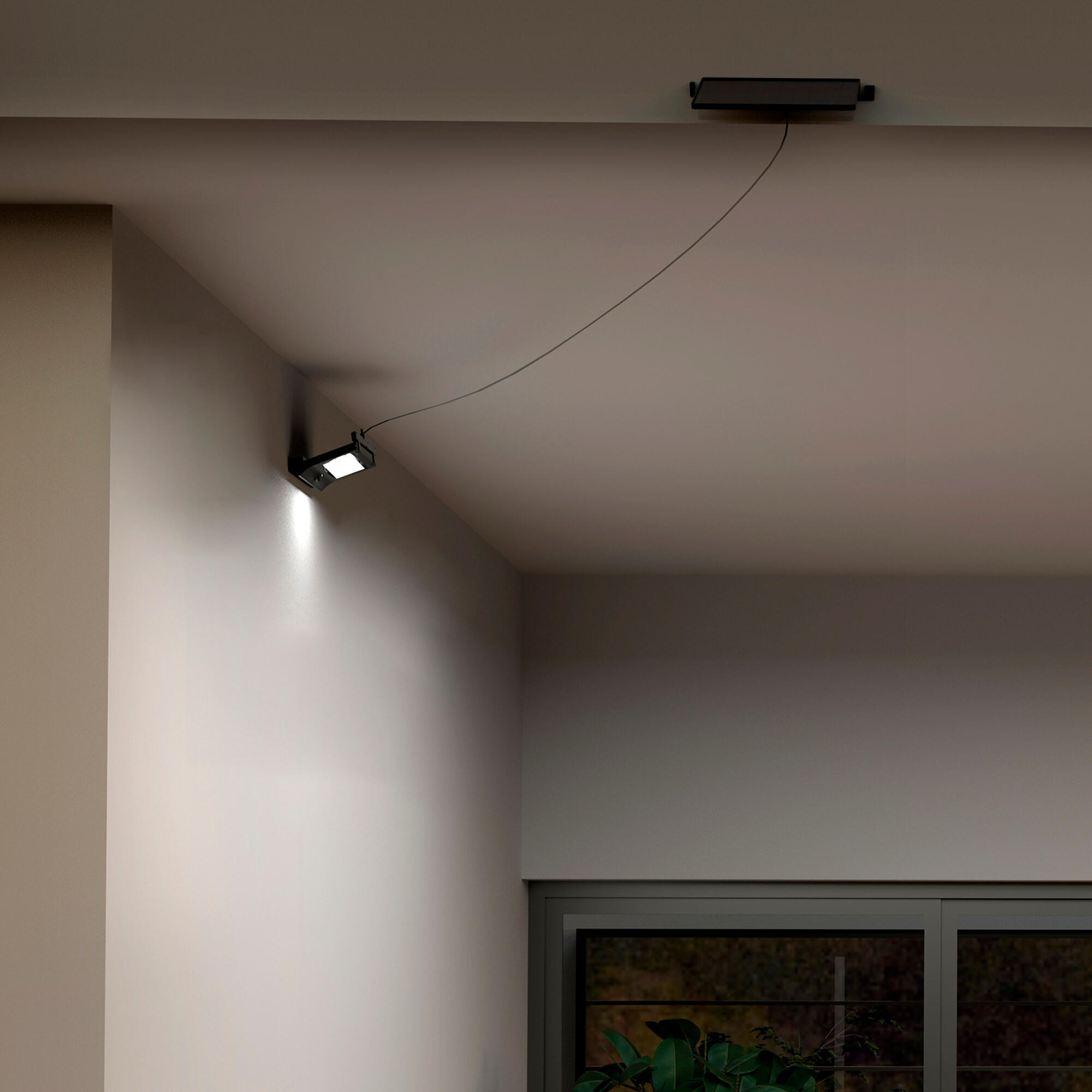 Proyector solar LED ARTE CONFORT Titan S 1000 lm IP65 con panel separado luz blanco neutro y detector de movimiento - 2