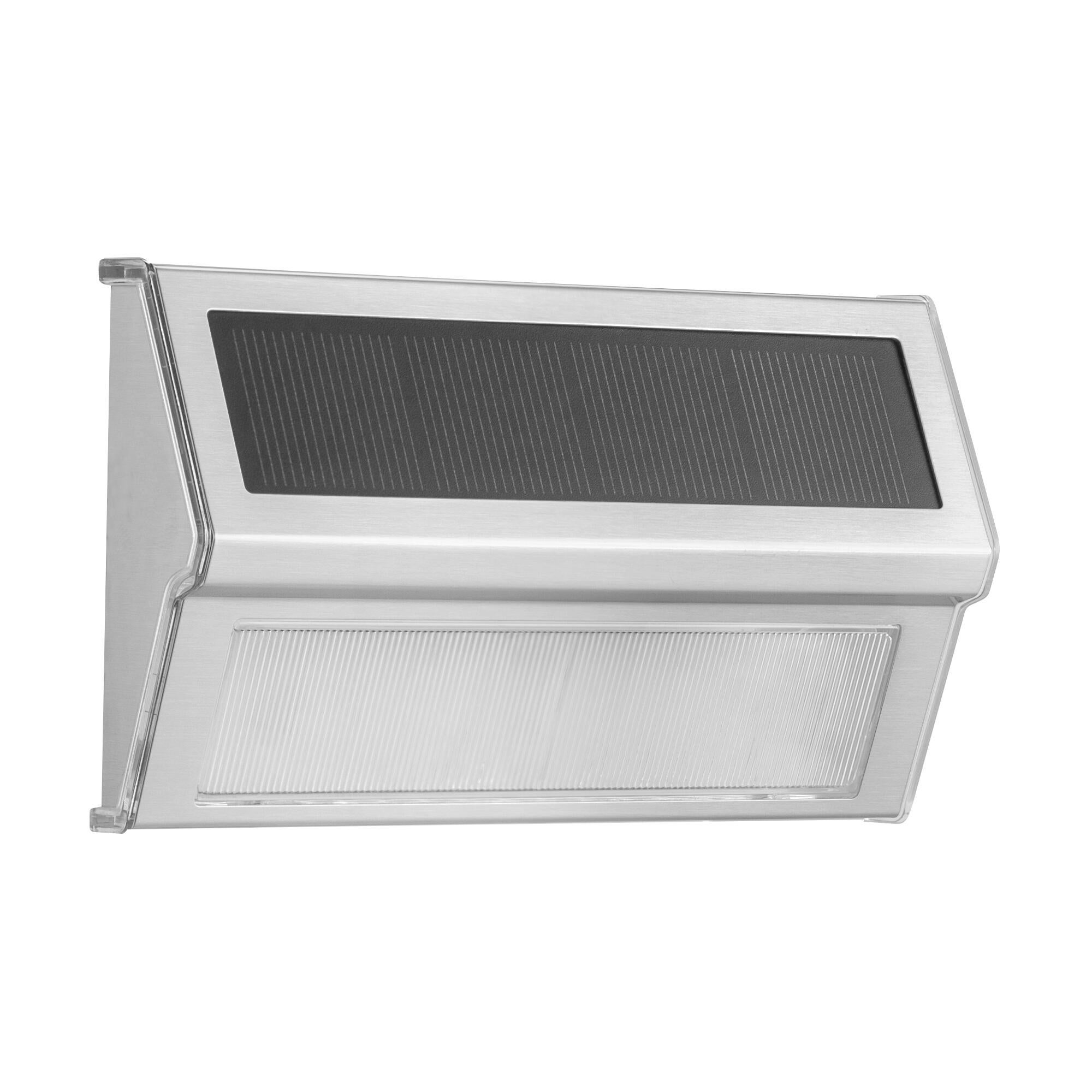 Aplique solar exterior luz LED blanco frío ARTE CONFORT Era L acero gris con sensor crepuscular IP44 - 5