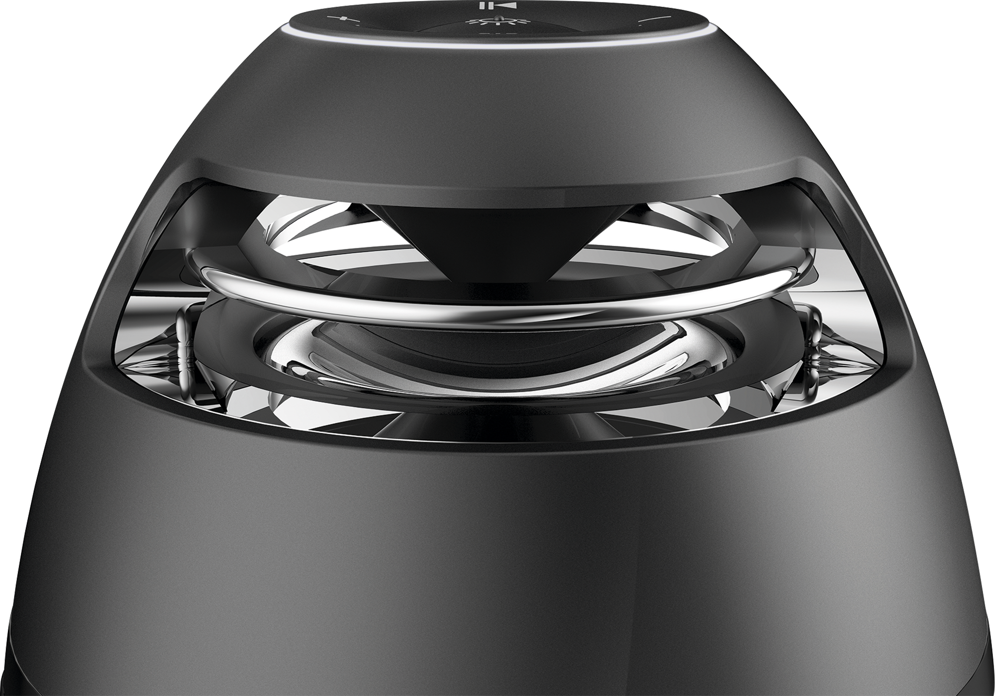 Lámpara de mesa sin cable LED con altavoz bluetooth ARTE CONFORT con estructura negra luz cálida 1700K solar - 7