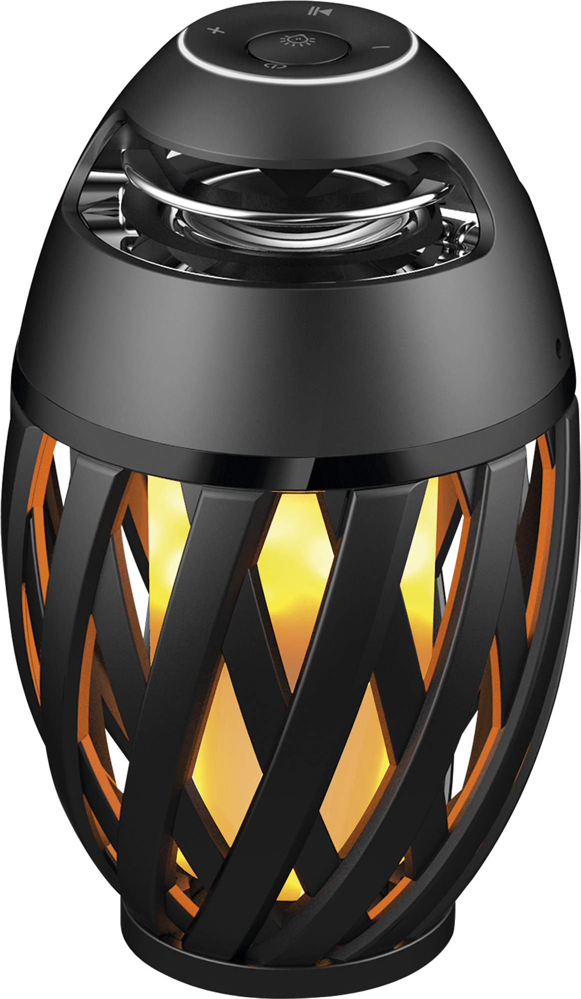 Lámpara de mesa sin cable LED Altavoz Bluetooth Inalámbrico Portátil ARTE CONFORT con estructura negra luz cálida 1700K alimentación USB - 10