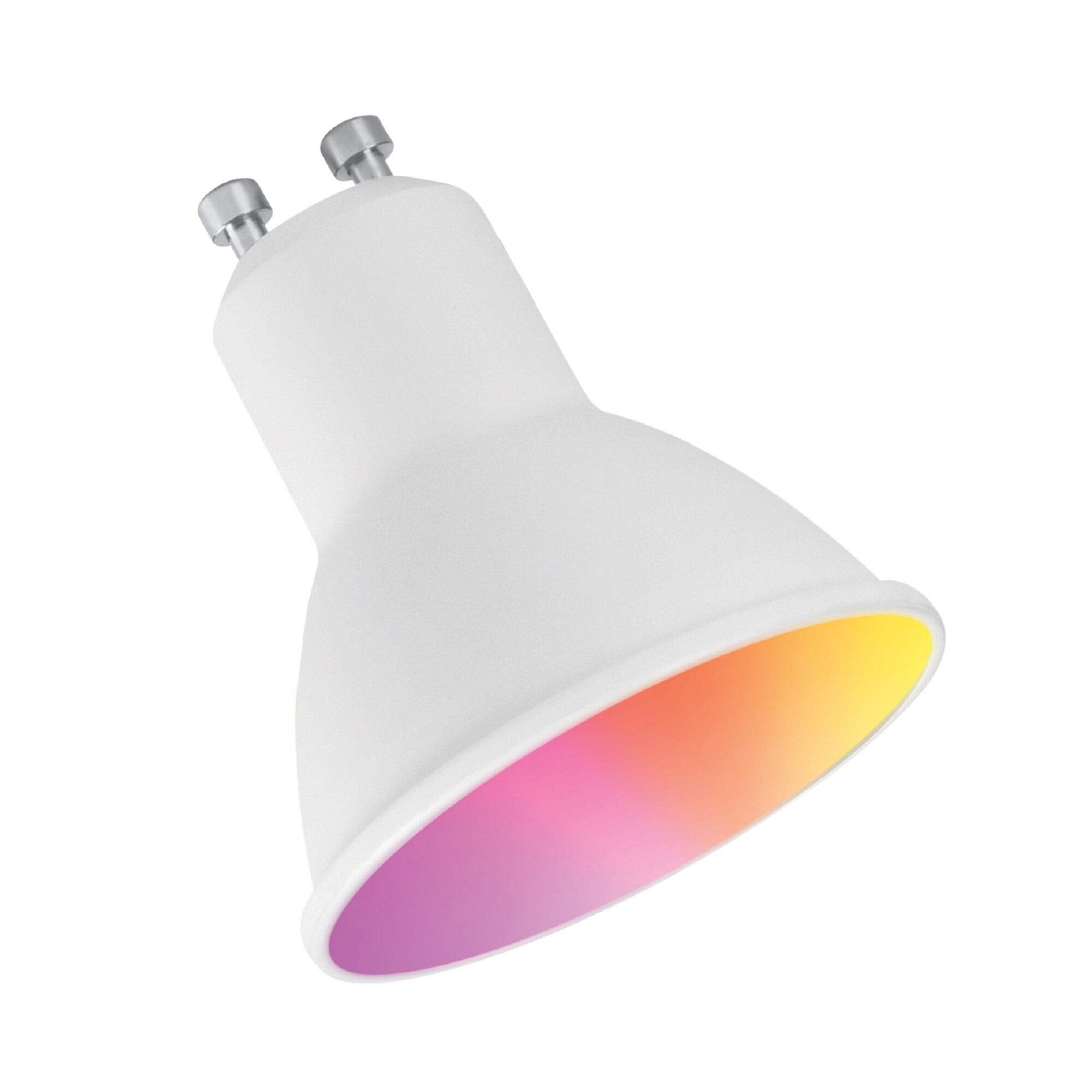 Bombilla Inteligente LED GU10 400 lúmenes 5.5W multicolor ;Blanco6500K CRI 89-80 luz natural y fiel clase energética F - 3