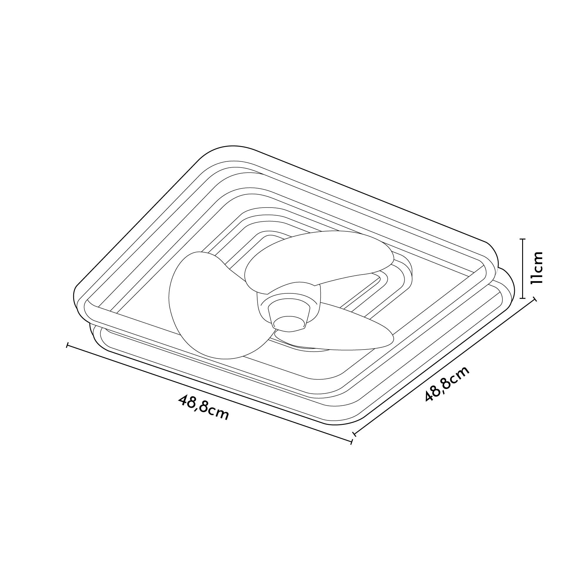 Ventoinha de teto 48.8cm 60W DC branco Altea - 5