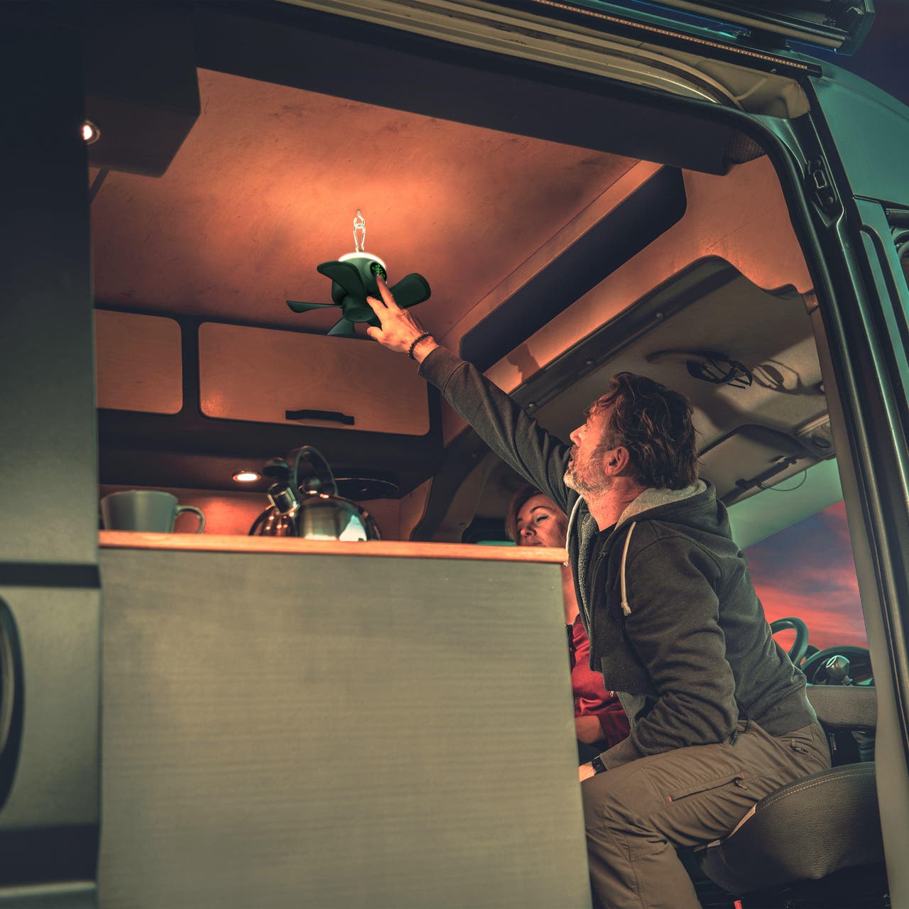 Diapositive Ventoinhas de teto portáteis