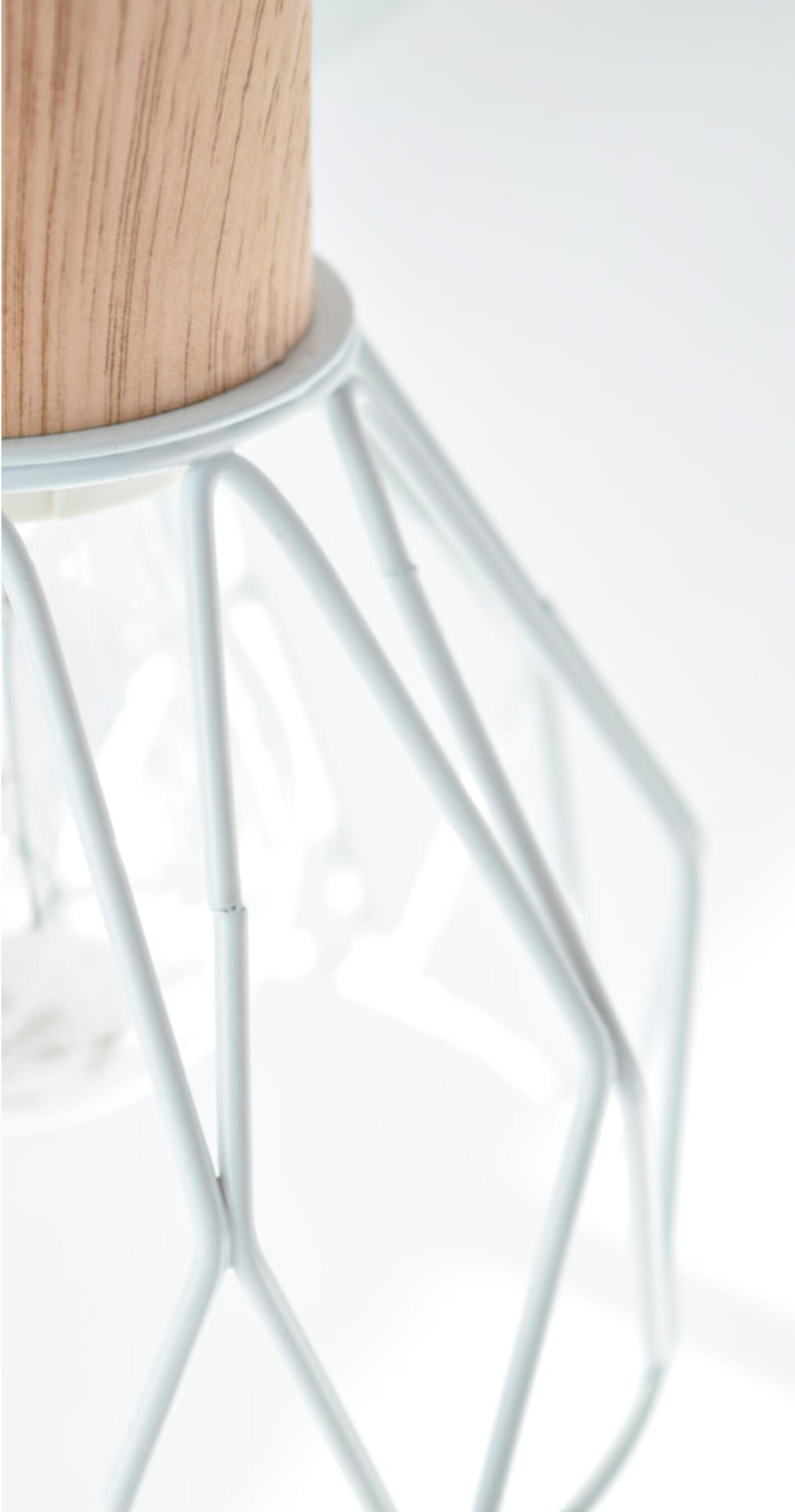 Faretto decorativo senza fonte luminosa CLAYTON in acciaio bianco E27 40W SEYNAVE 2 luci - 3