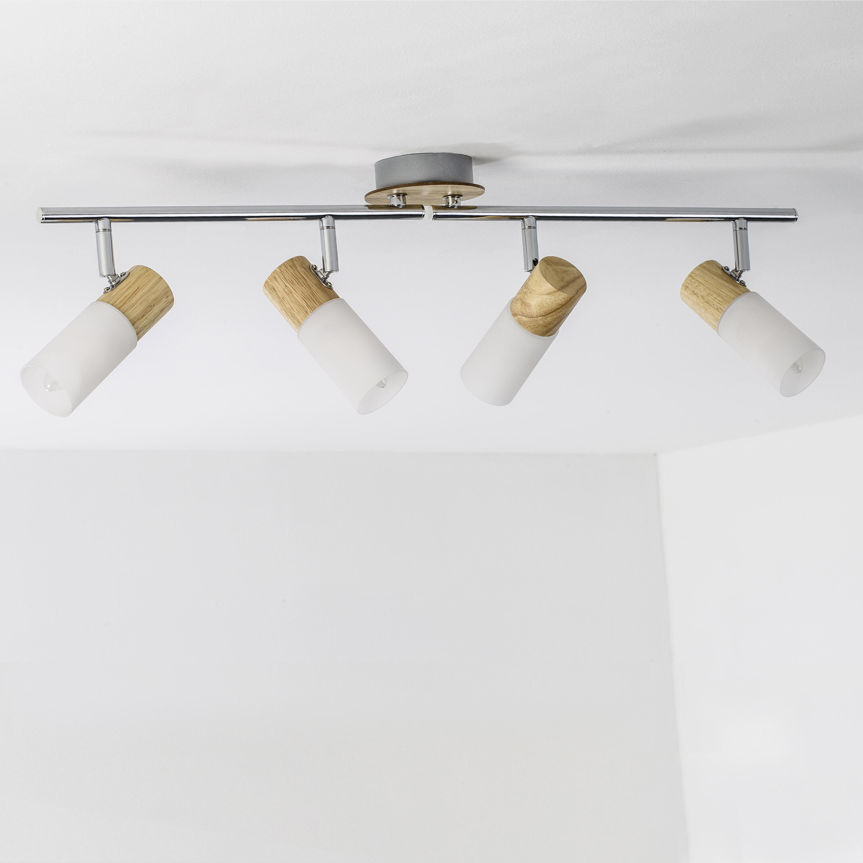 Foco decorativo BABSAN 4 FOCOS MADEIRA - 4