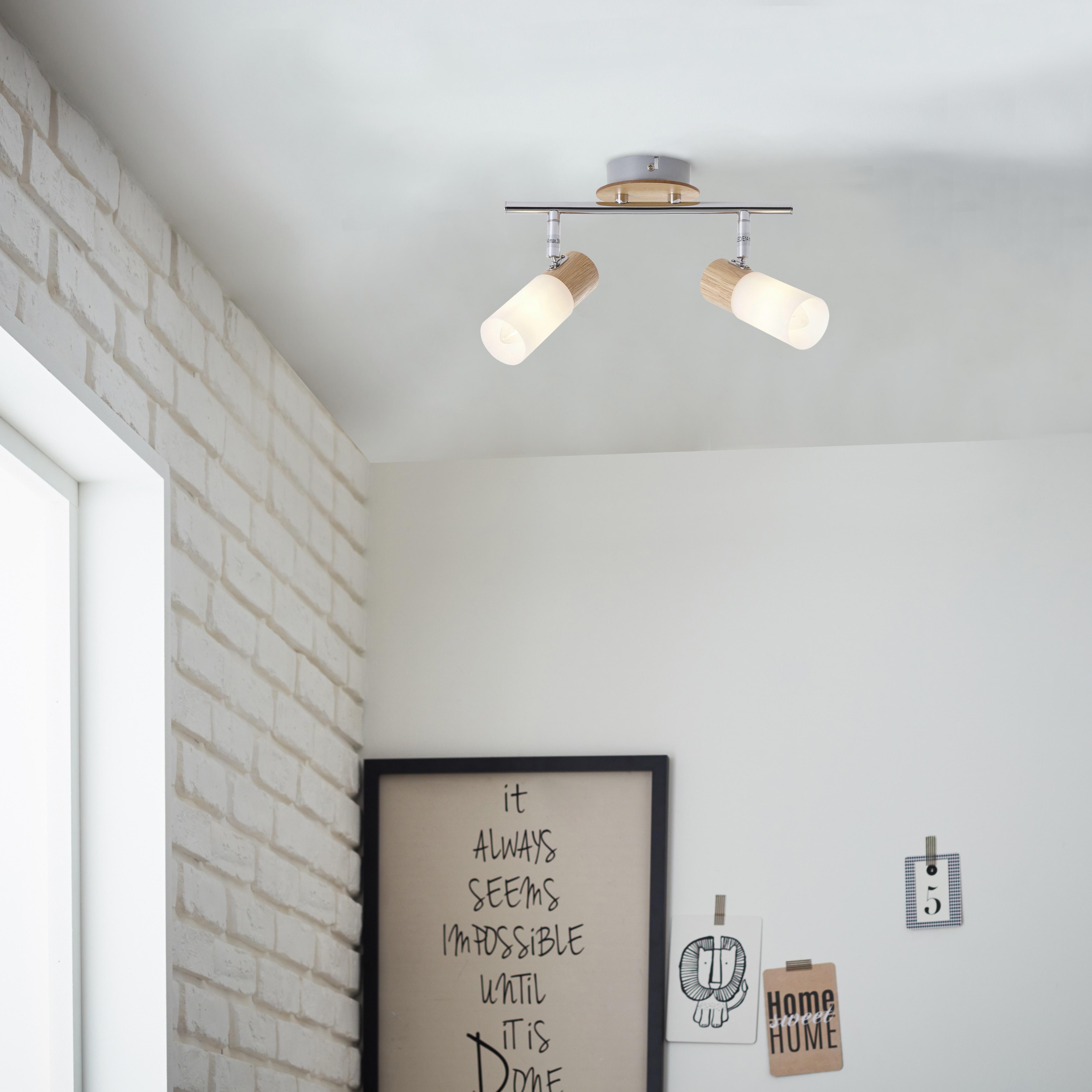 Foco decorativo BABSAN 2 FOCOS MADEIRA - 4