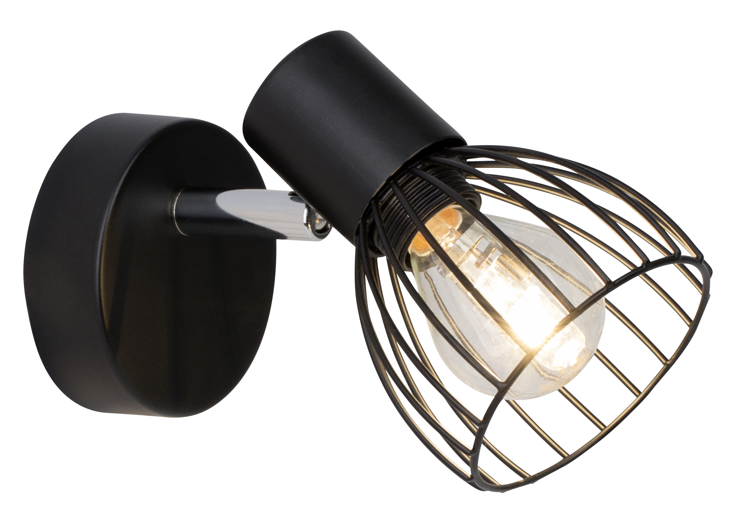 Foco blacky e14 negro 9 cm