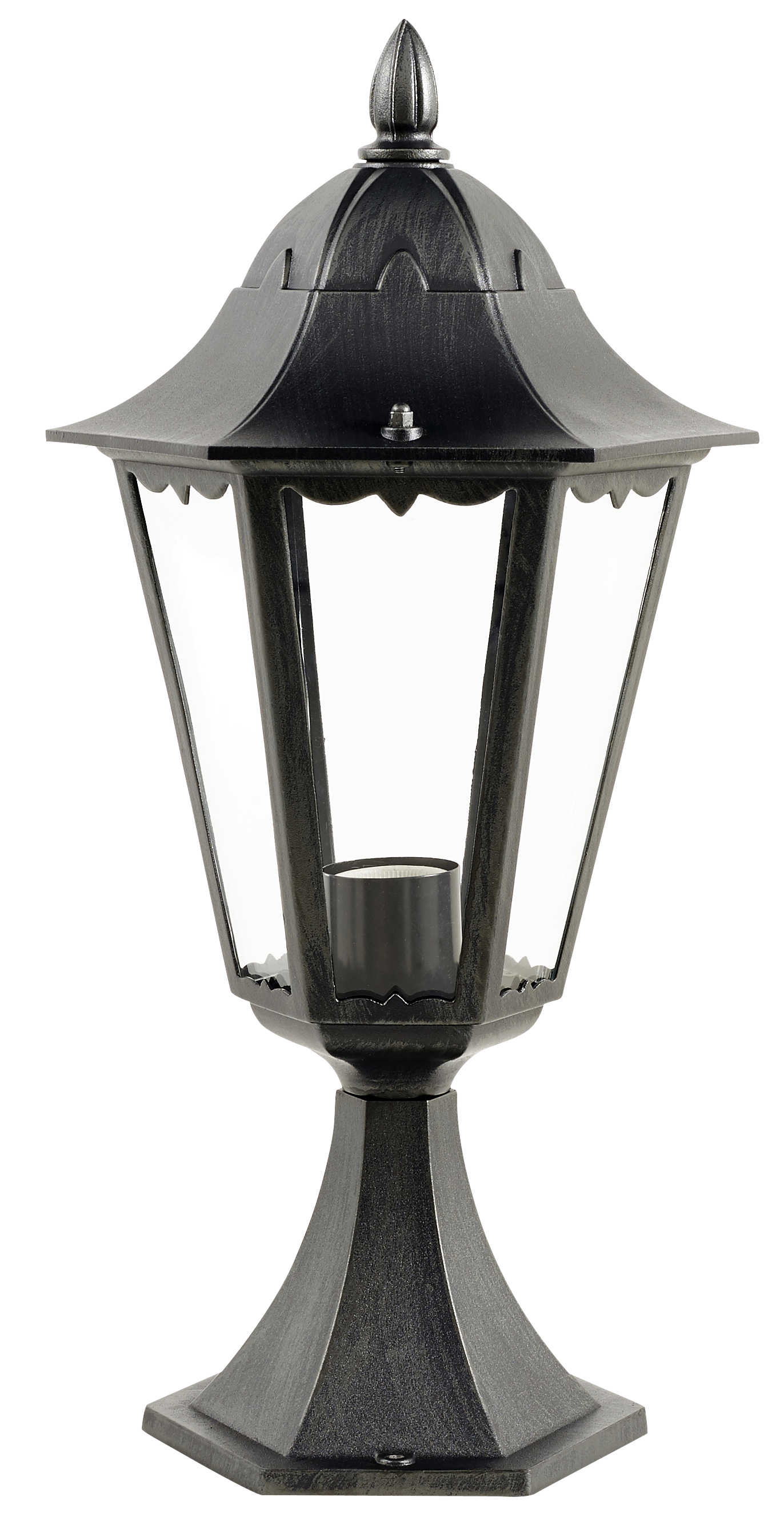 Baliza de jardín exterior E27 Monza Inspire 47 cm aluminio negro resistencia IP44 - 4