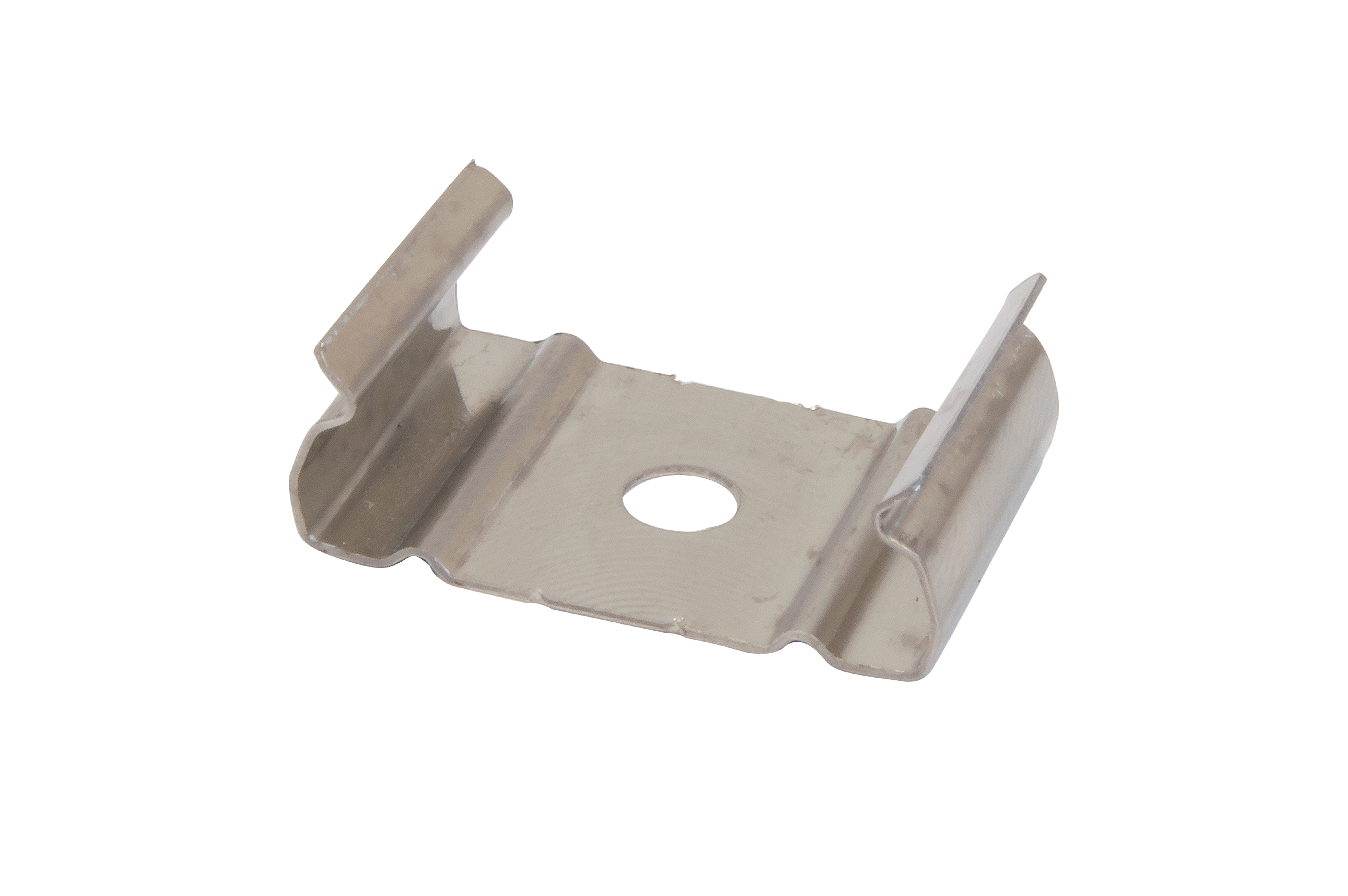 Clip de sujeción de perfil para tira led de acero inox de 7 mm de longitud