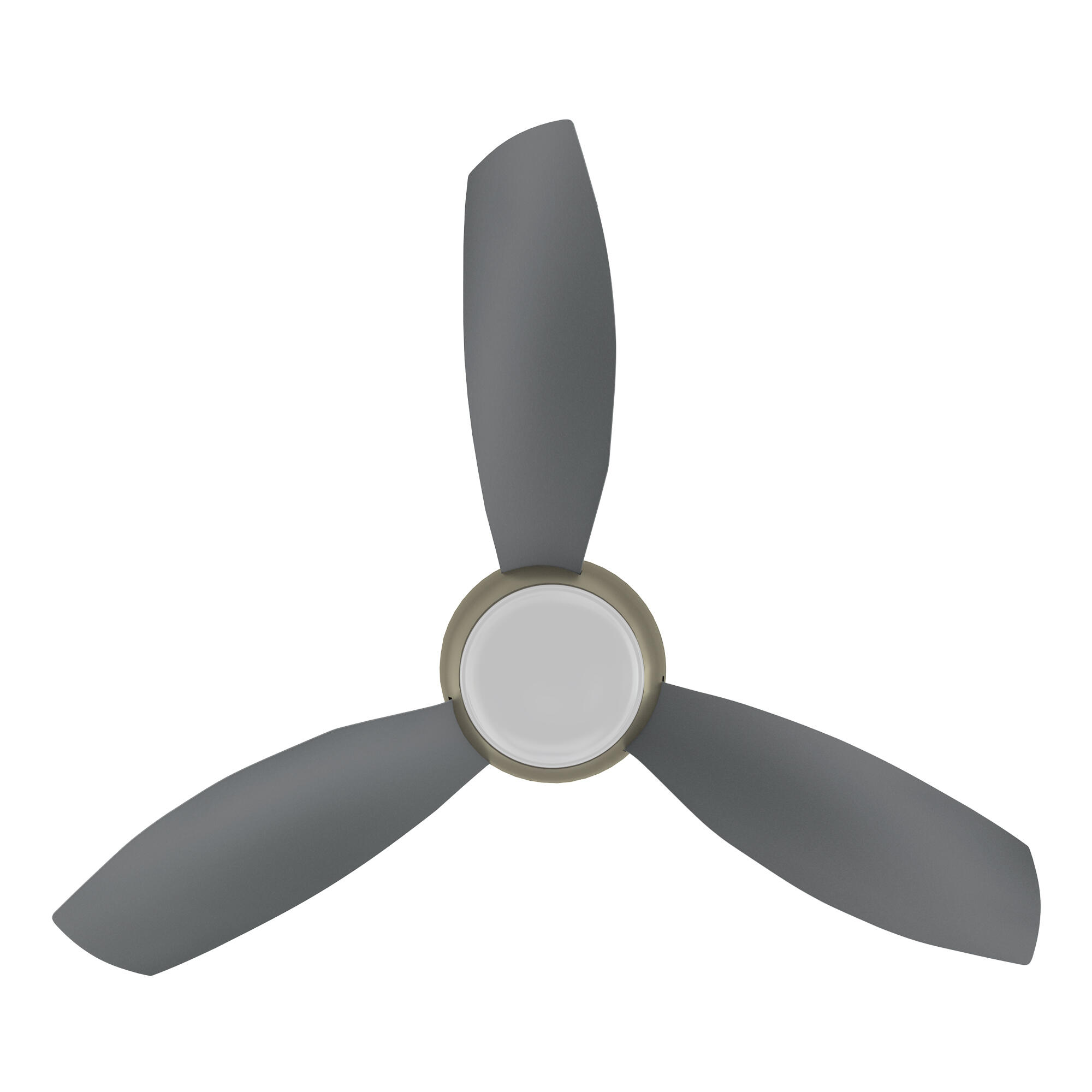 Ventilador de techo con luz motor DC Capri plata - 4