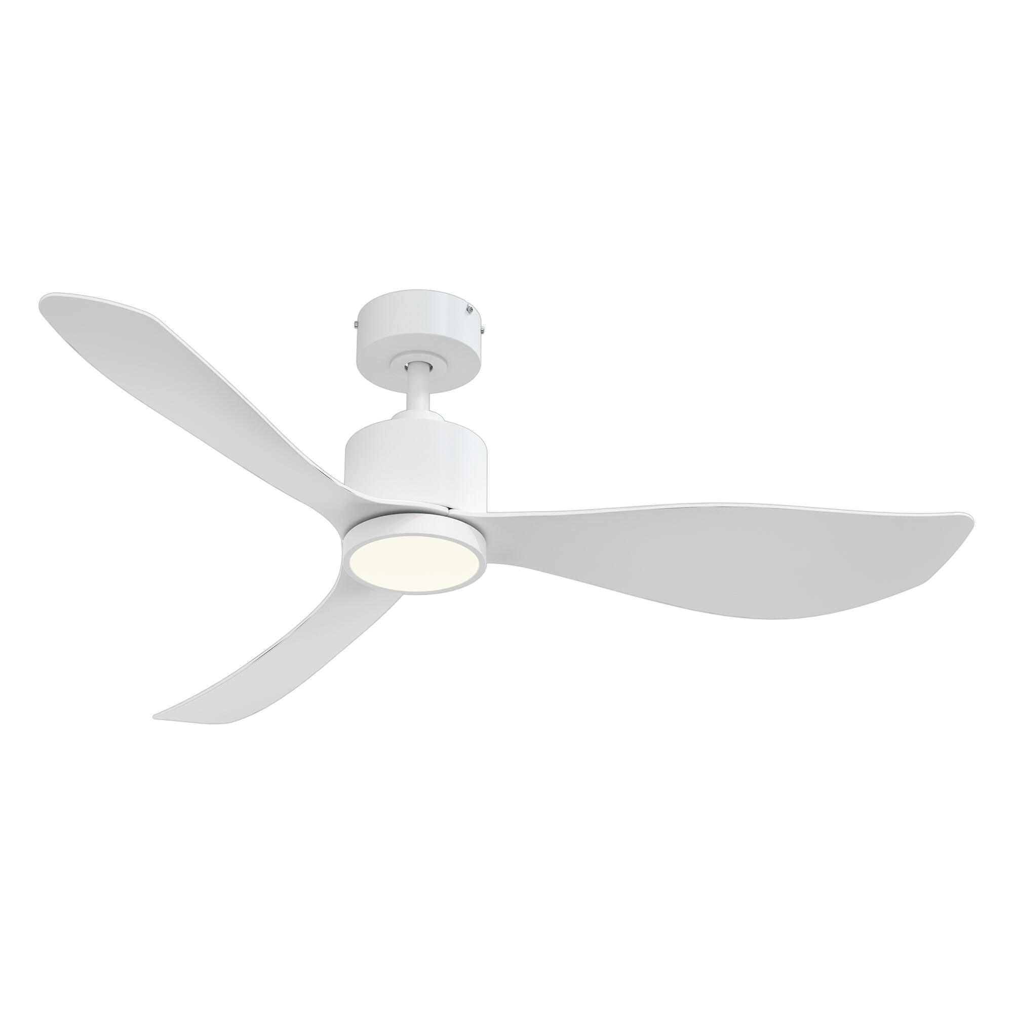 Ventilador de techo con luz motor dc winglet blanco 132 cm