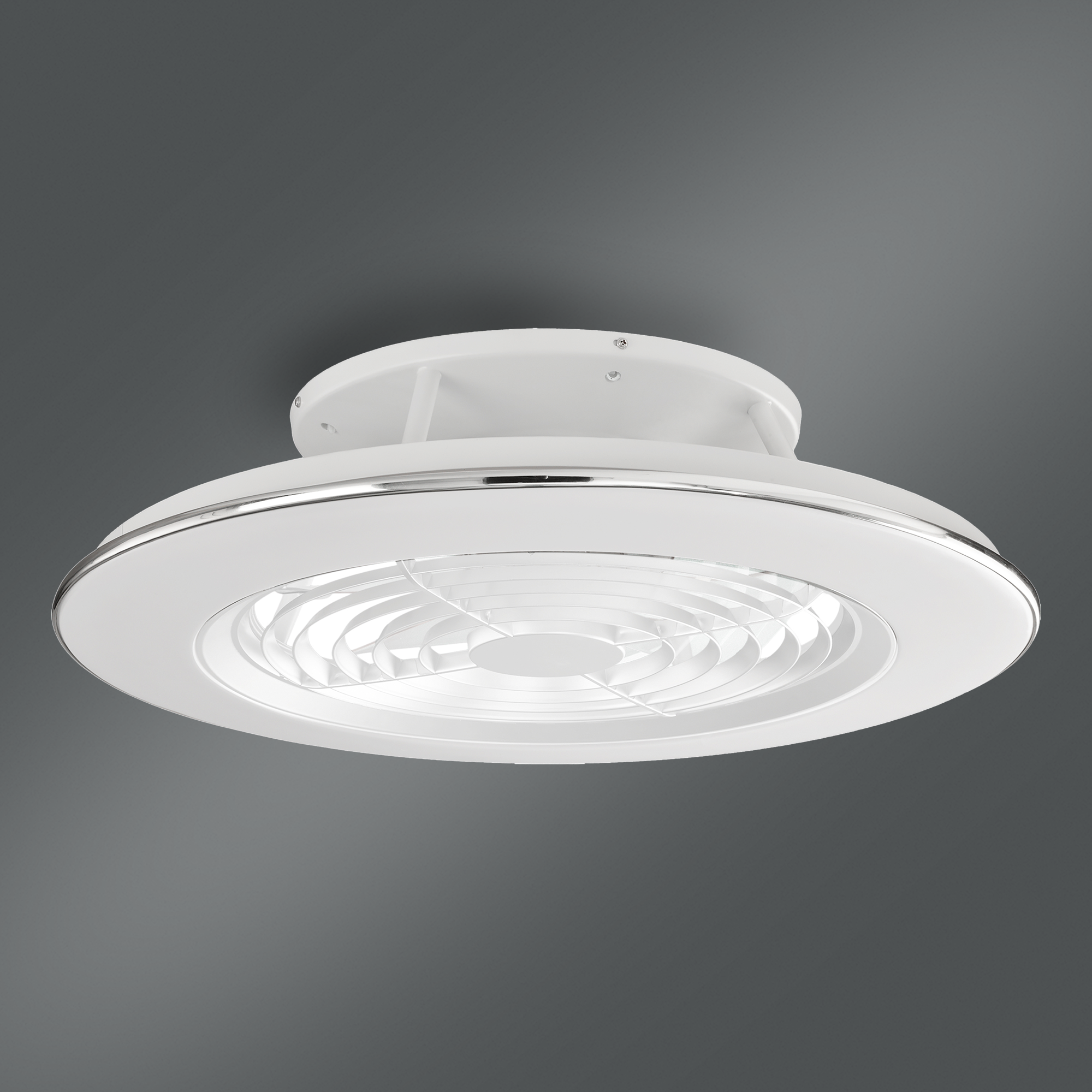 Ventilador de techo con luz sin aspas silencioso DC 35W con mando ø63 cm Alisio MANTRA blanco luz CCT | 6 velocidades | modo verano/invierno | recomendado de 13 a 20 m² - 17