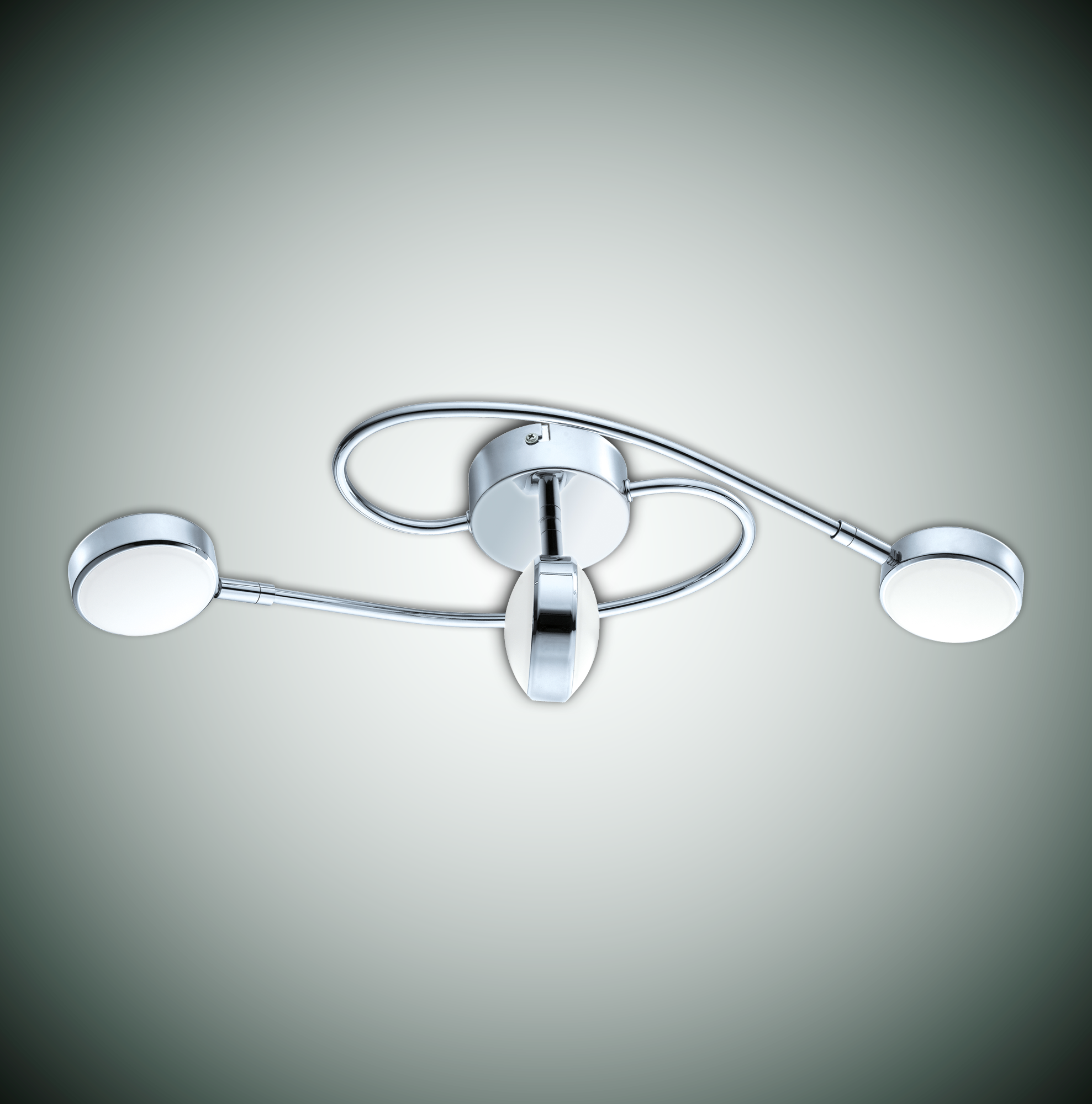 Foco decorativo com lâmpada Salto 1 LED 700lm 4 luzes cromado cinza - 2