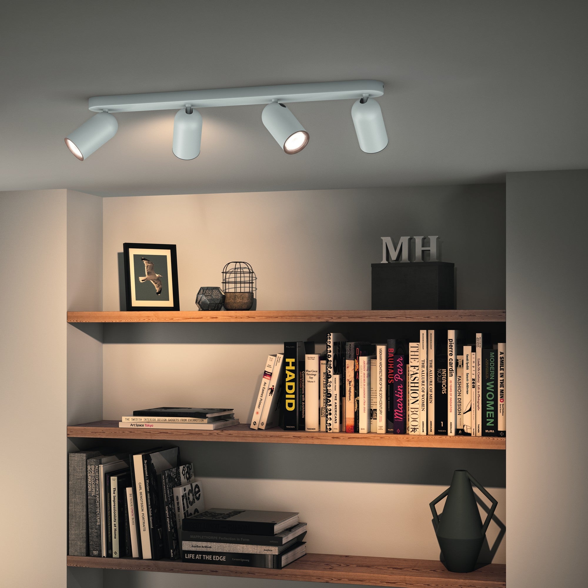 Foco de 4 luces Pongee GU10 blanco 12 cm - 6