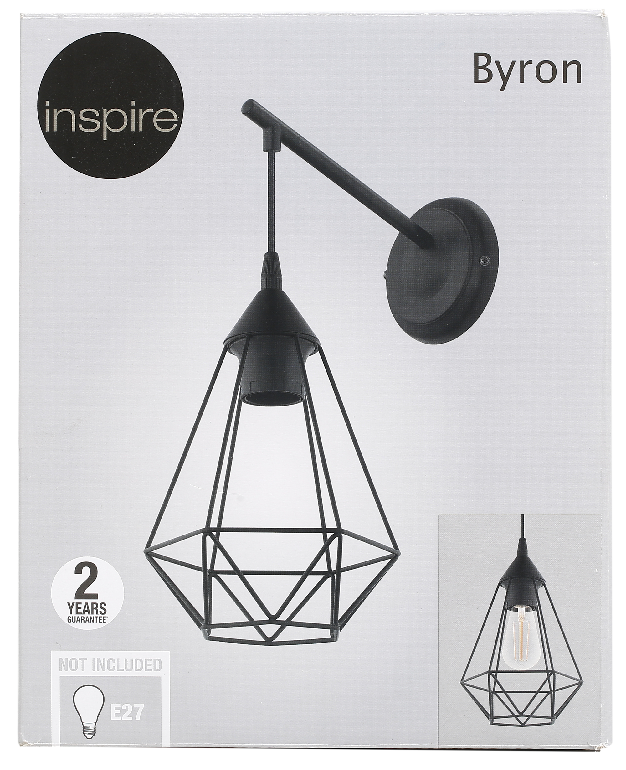 Candeeiro de parede INSPIRE BYRON PRETO - 7