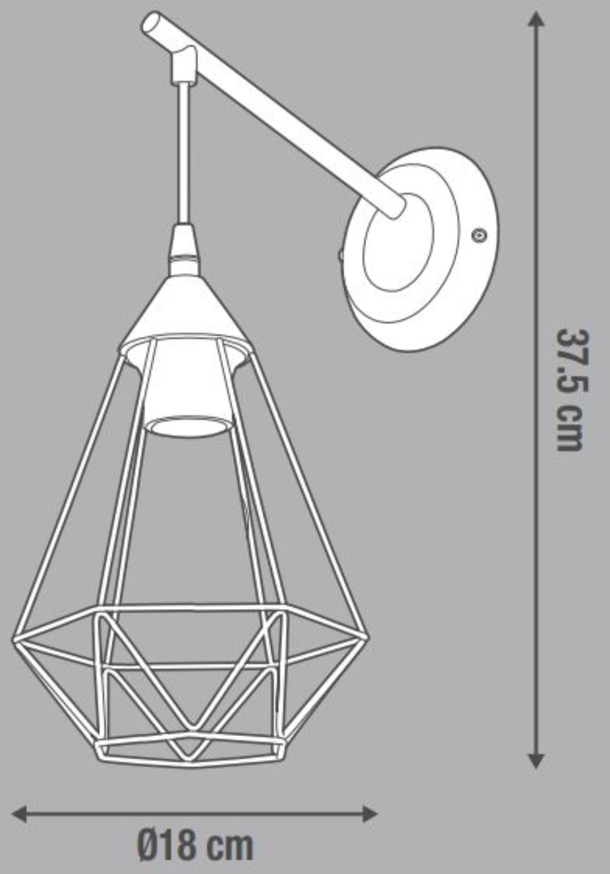 Candeeiro de parede INSPIRE BYRON PRETO - 6