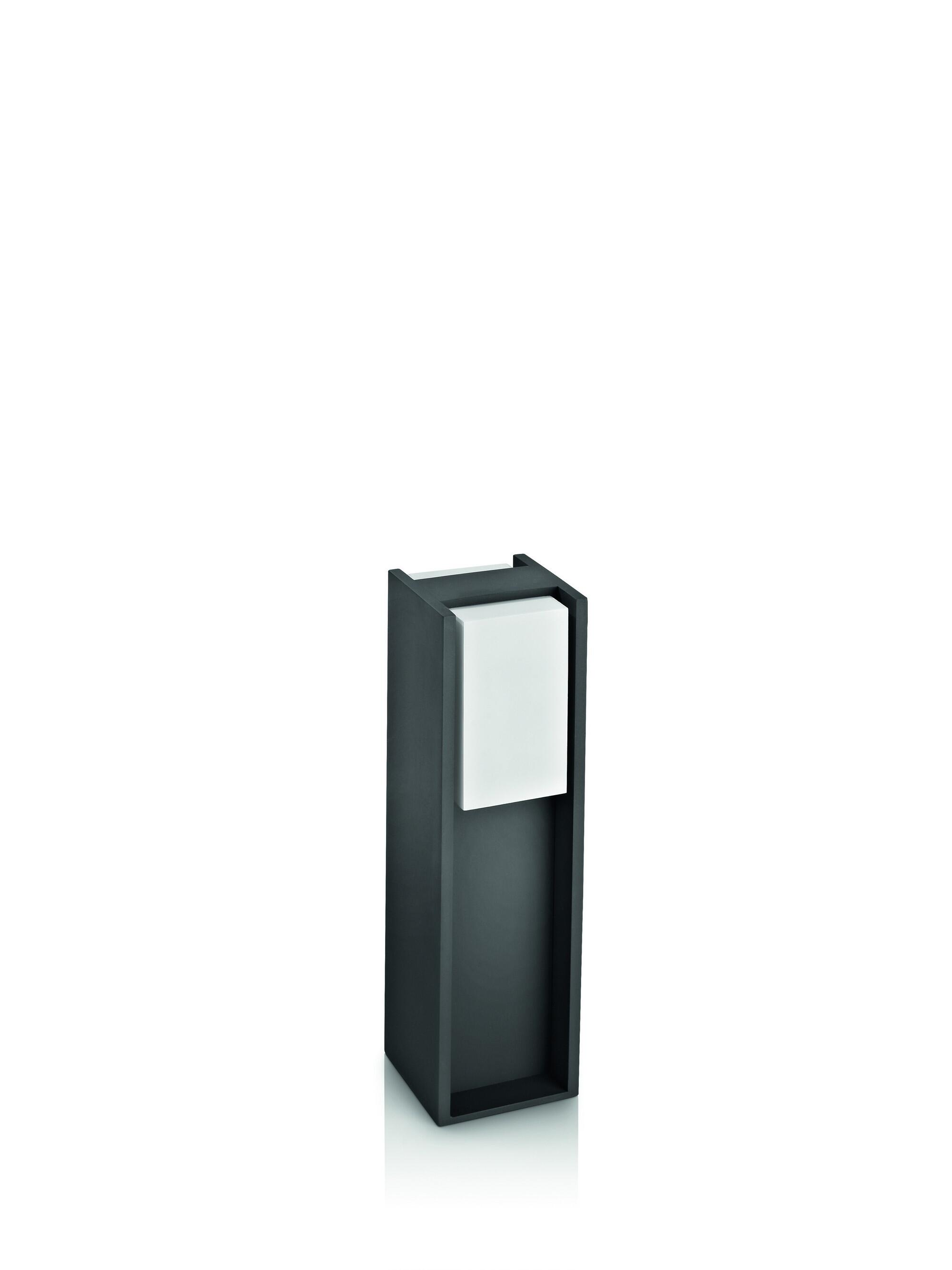 Baliza de jardín exterior E27 Philips 40.2 cm negro resistencia IP44 - 5