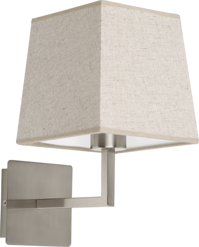 Aplique cubo cónico linho natural