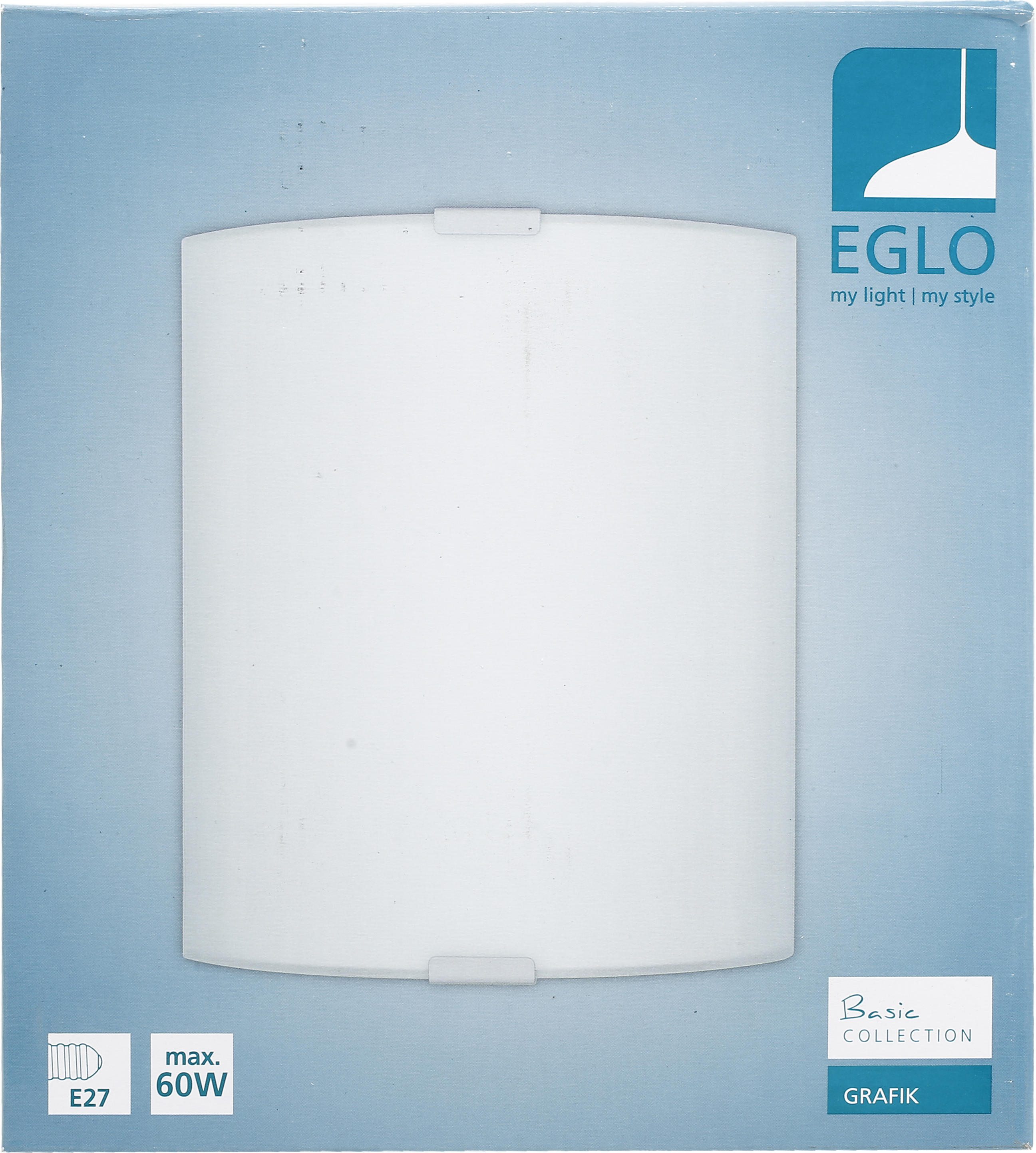 Candeeiro de parede GRAFIK 1 LUZ VIDRO BRANCO - 6