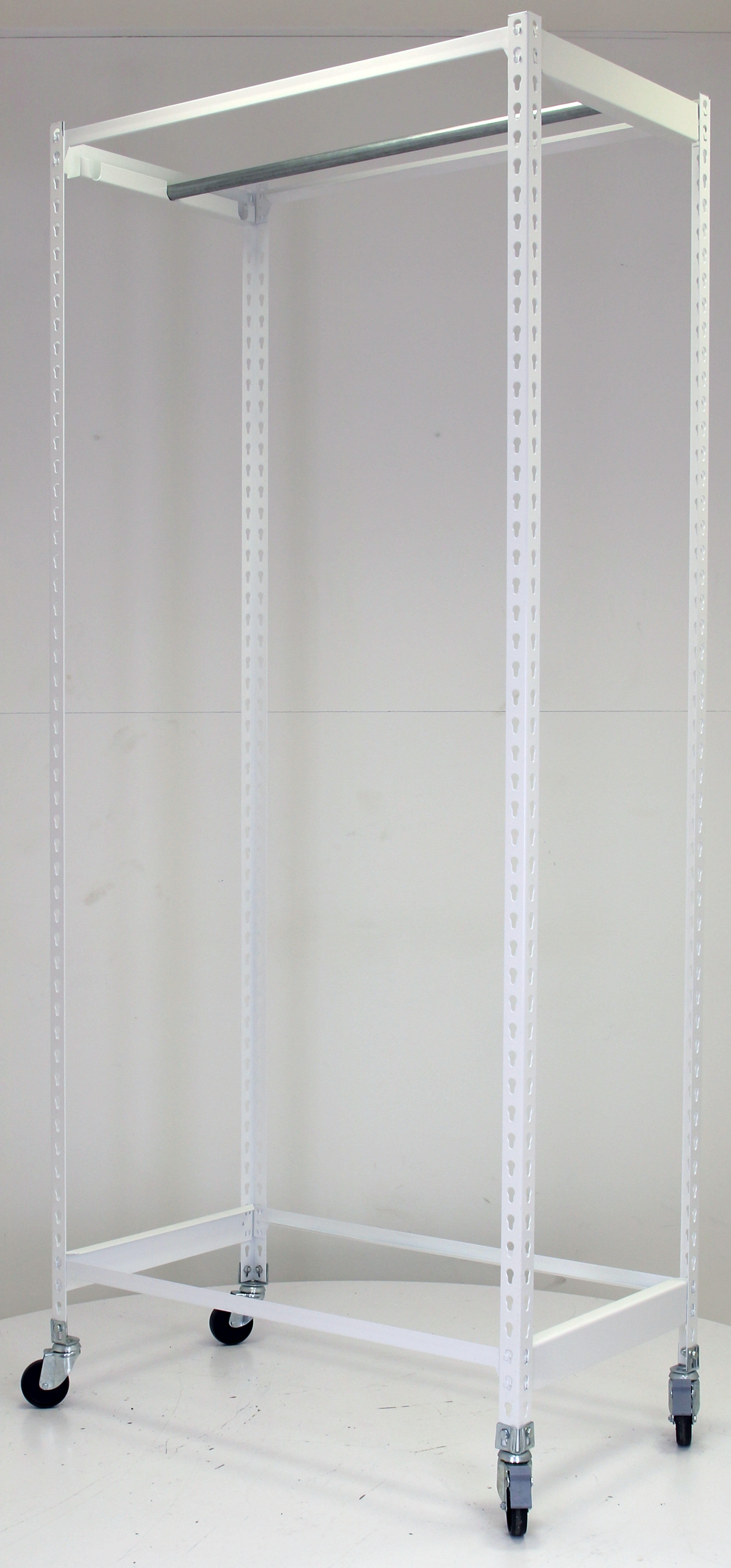 Estanteria simonclothing movil 1 colgador blanca