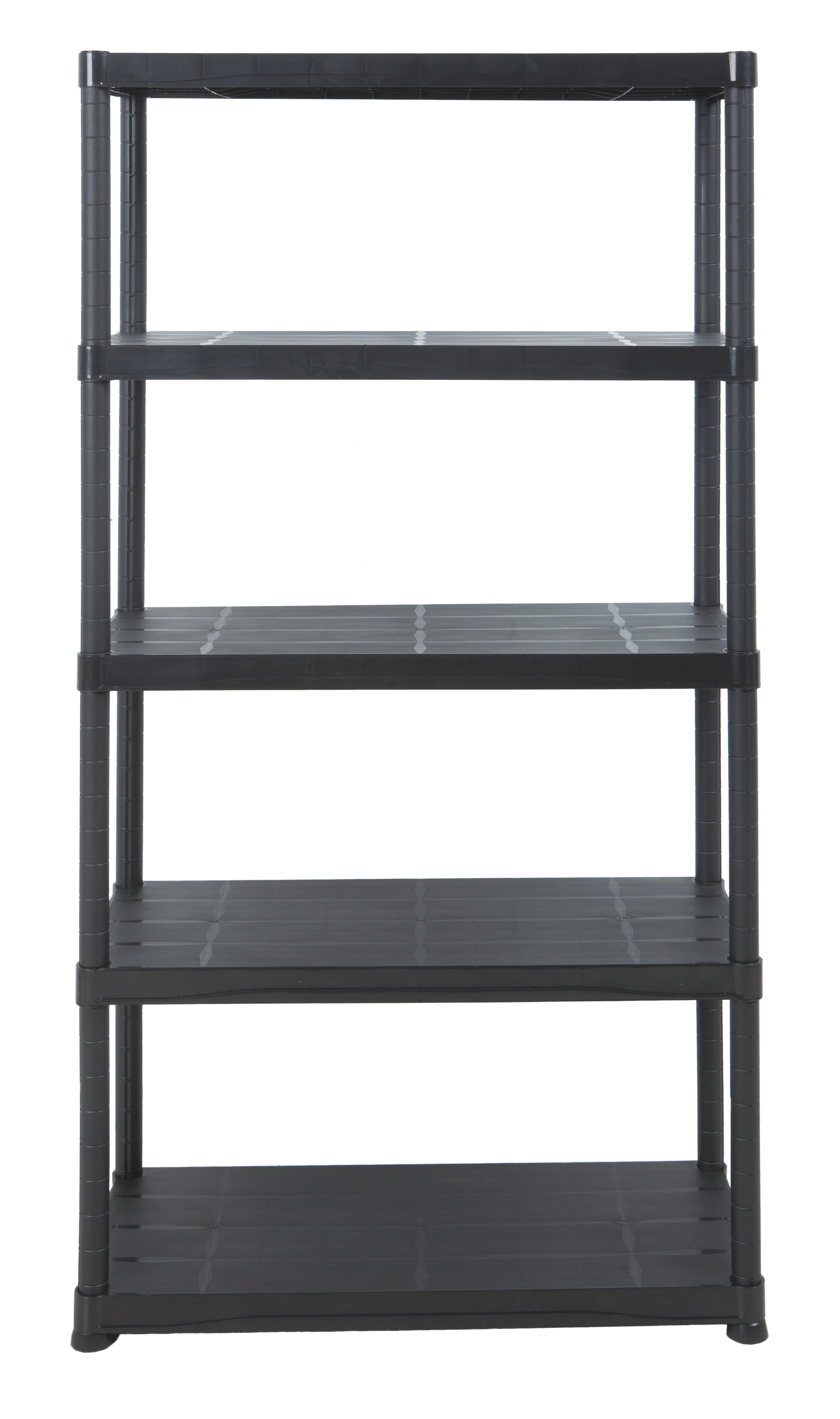 Estante em PVC preto 5 prateleiras 180x90x40 cm 200 kg Tayg Home - 17