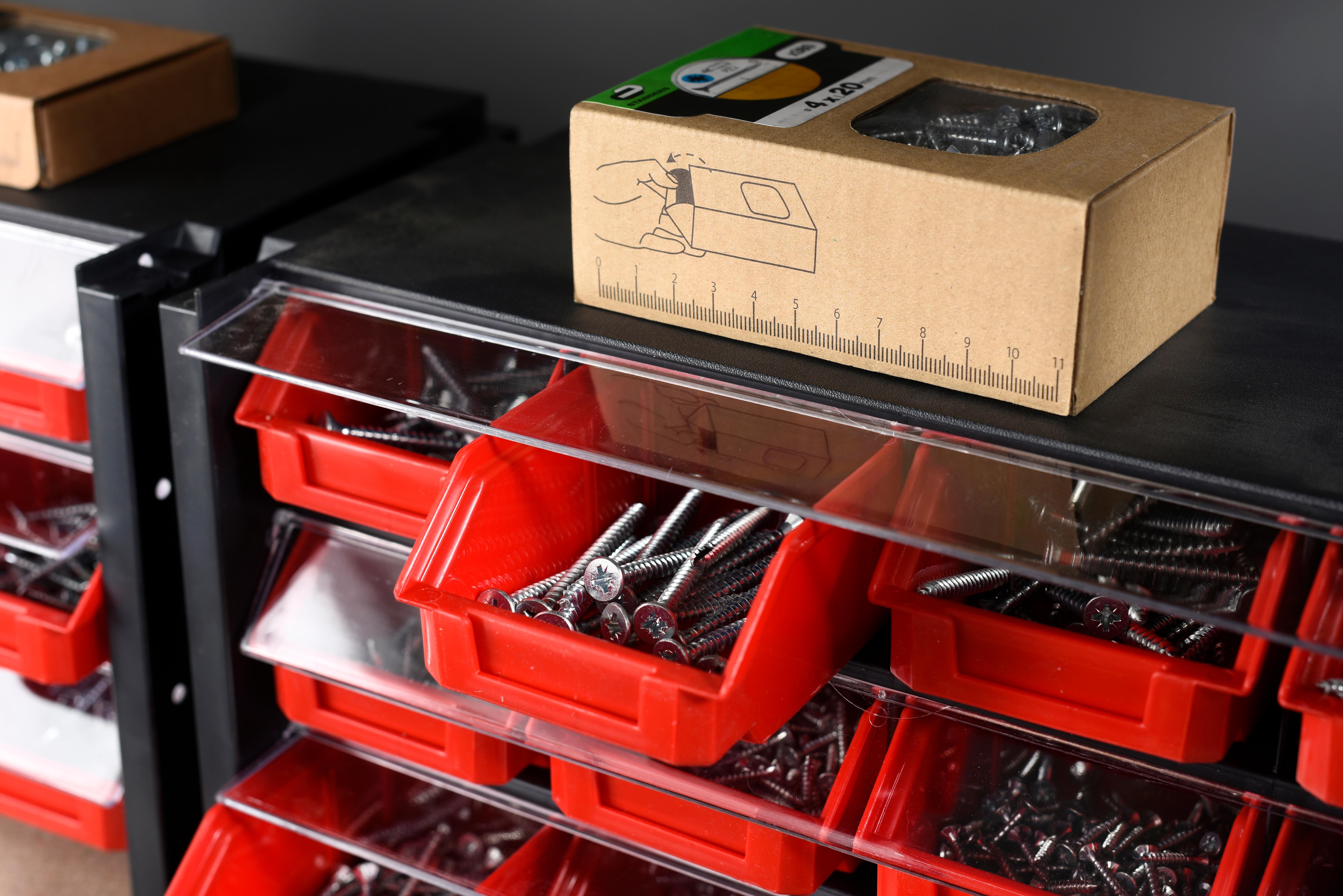 Módulo organizador empilhável com 12 divisões 19x36x17 cm Tayg - 9